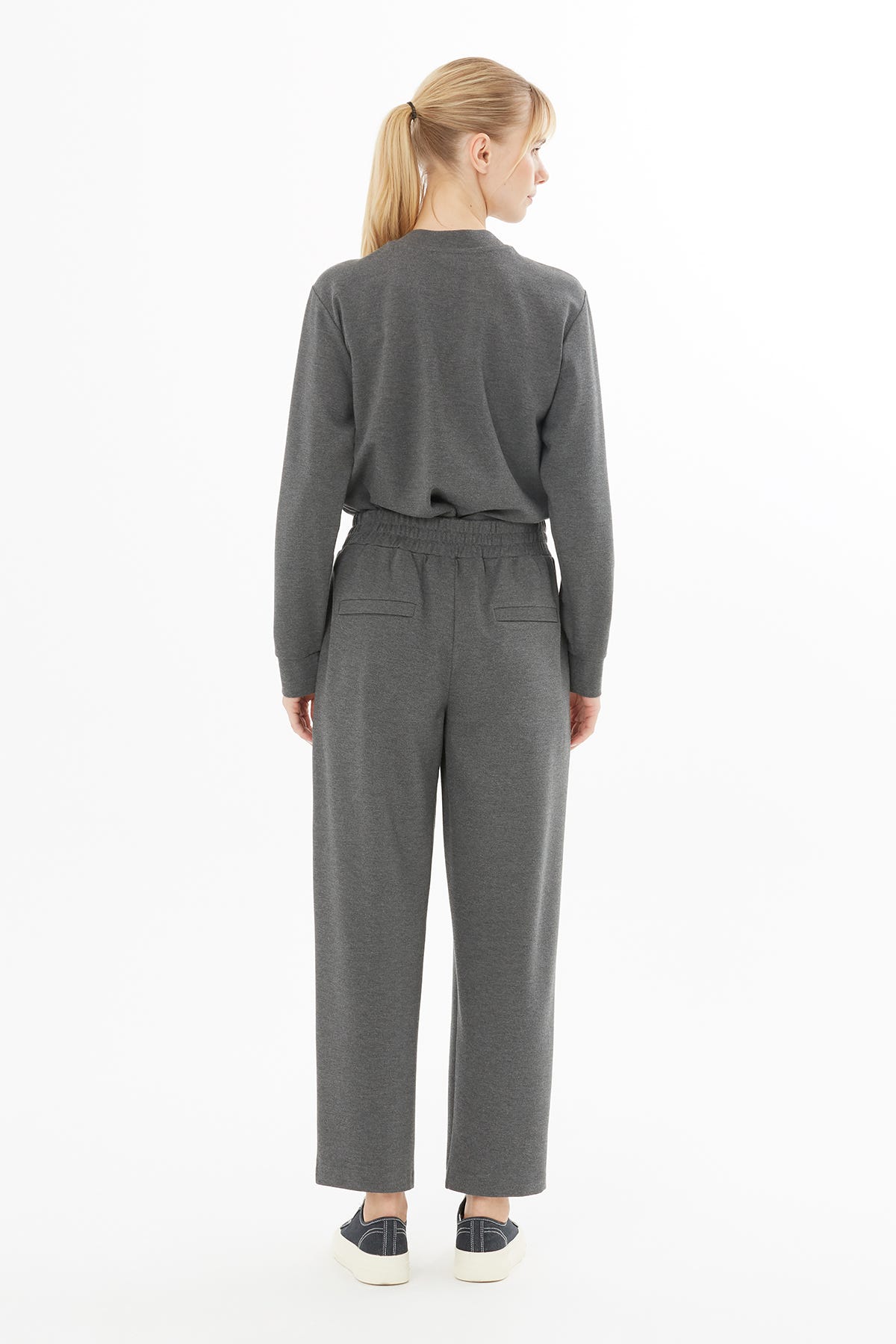 İşleme Detaylı Bileği Lastikli Eşofman Altı