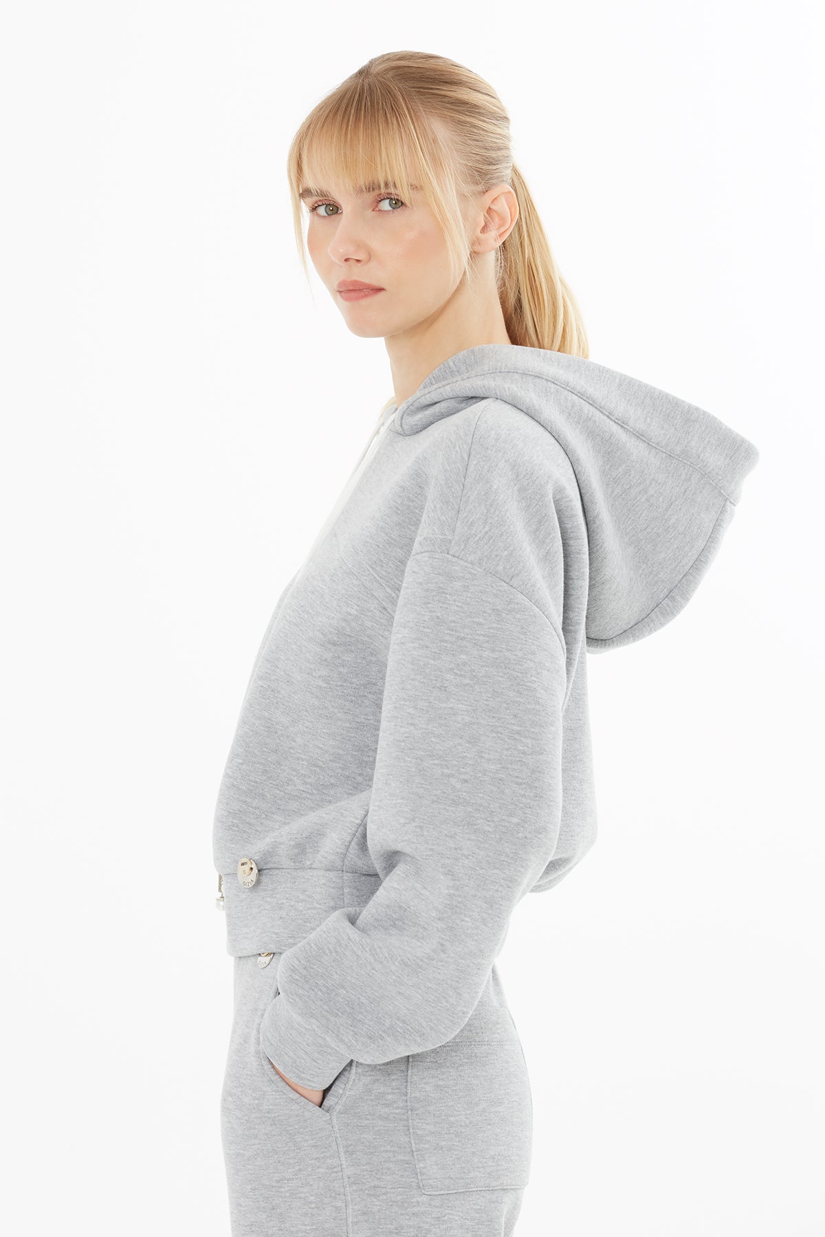 Logo Detaylı Kapüşonlu Sweatshırt