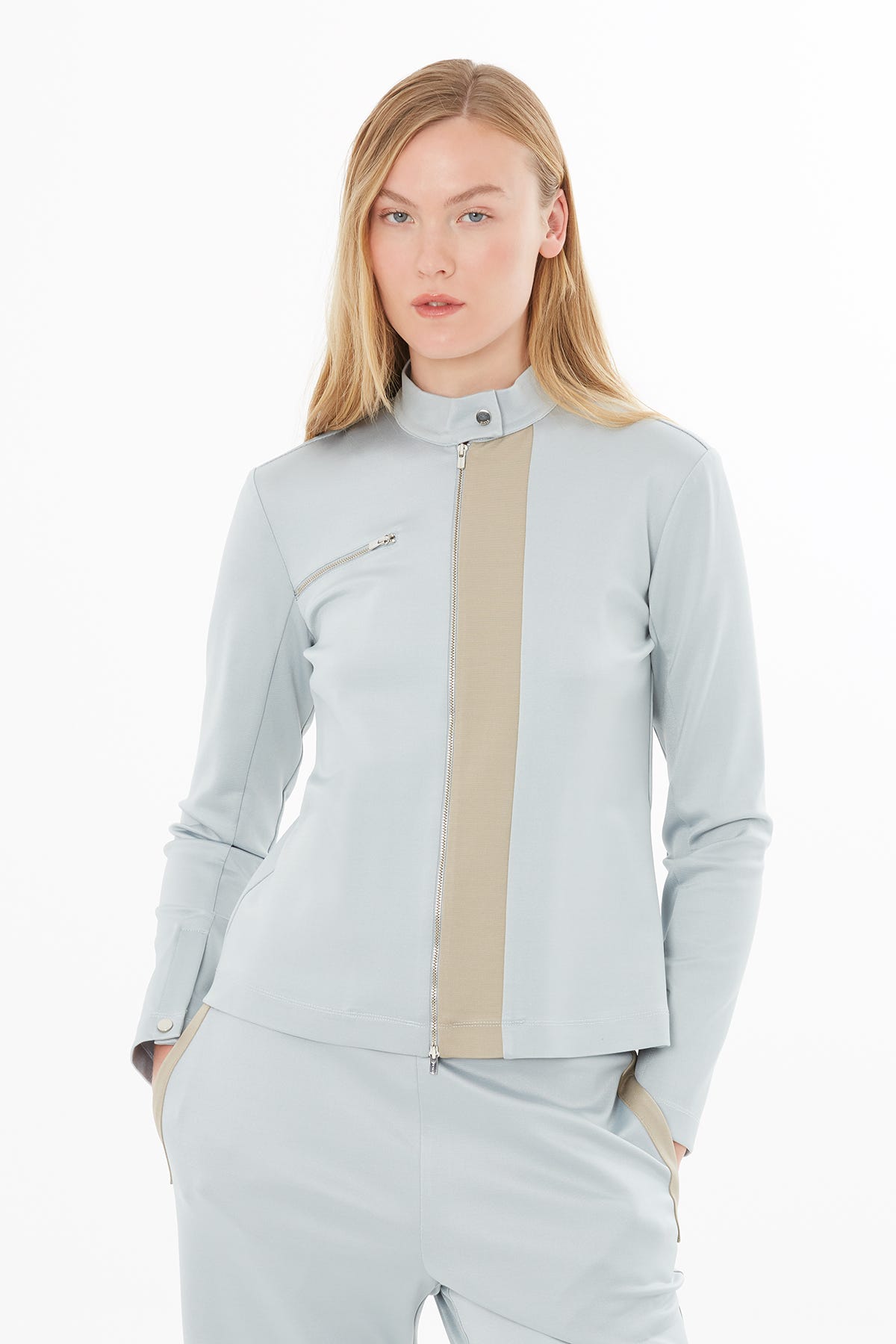 Arkada Baskı Detaylı Ceket