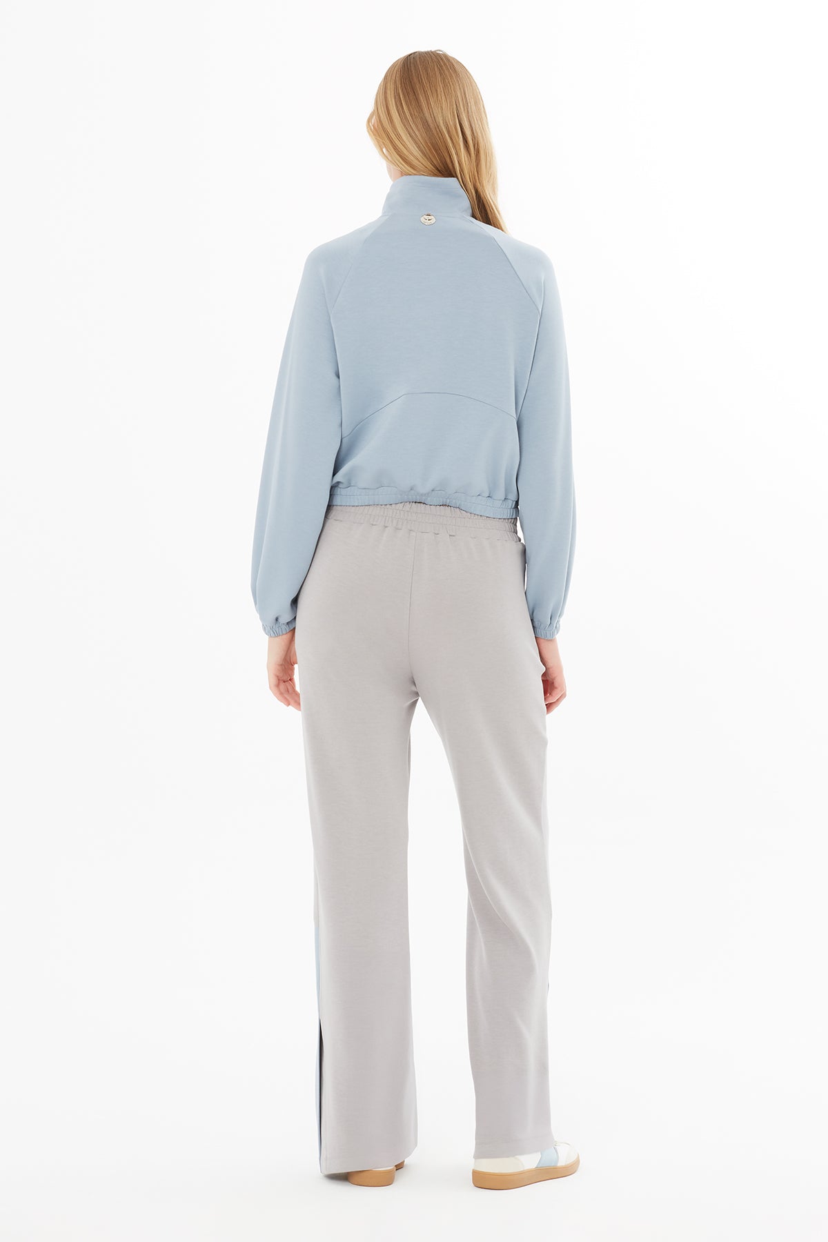 Ön Orta Fermuarlı Eşofman Üstü