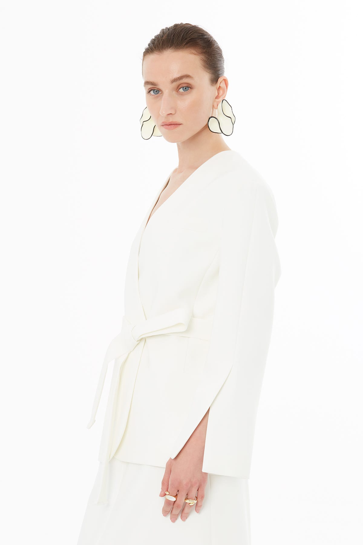 Belden Bağlama Detaylı Ceket