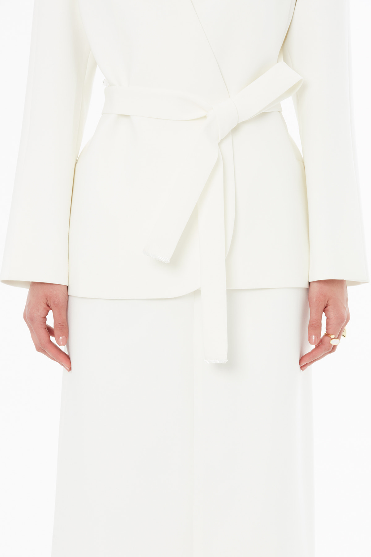 Belden Bağlama Detaylı Ceket