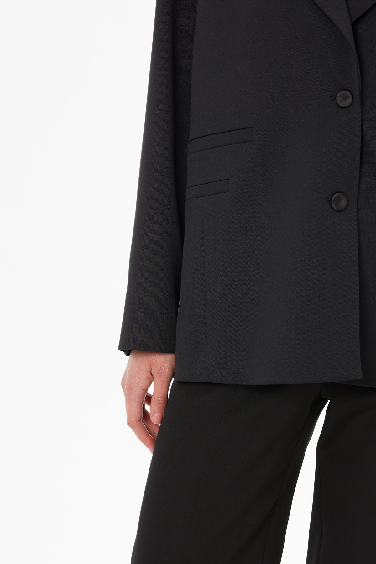 Fileto Cep Detaylı Mono Kapamalı Ceket