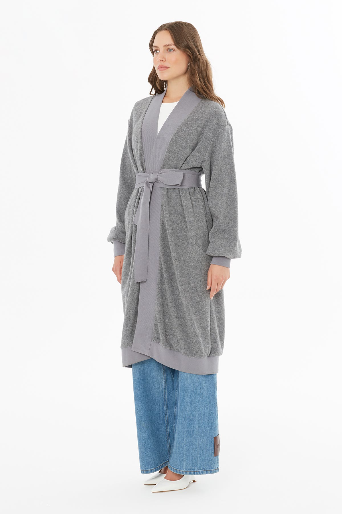 Belden Kuşaklı Hırka