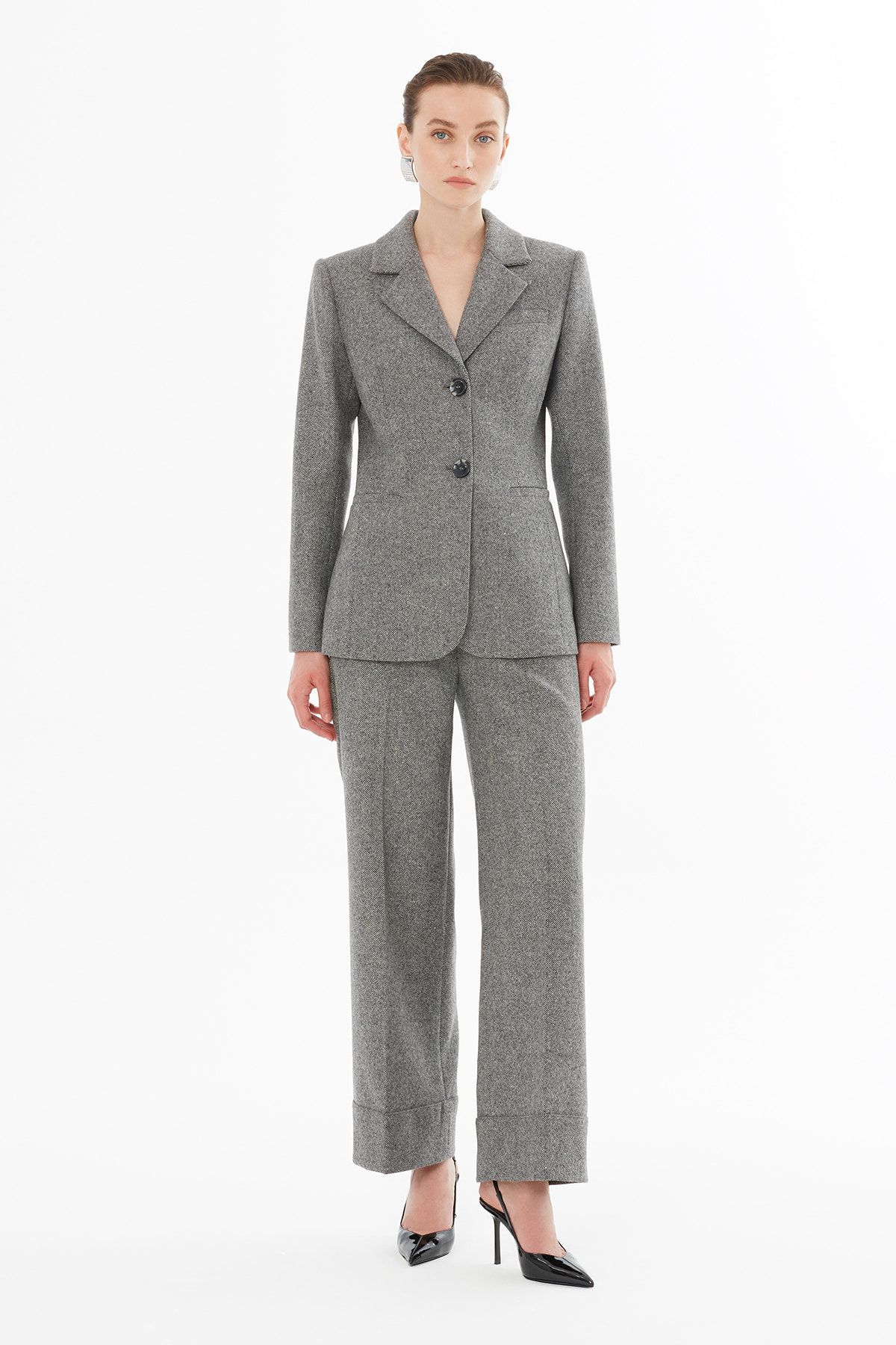 Fleto Cep Detaylı Vatkalı Ceket