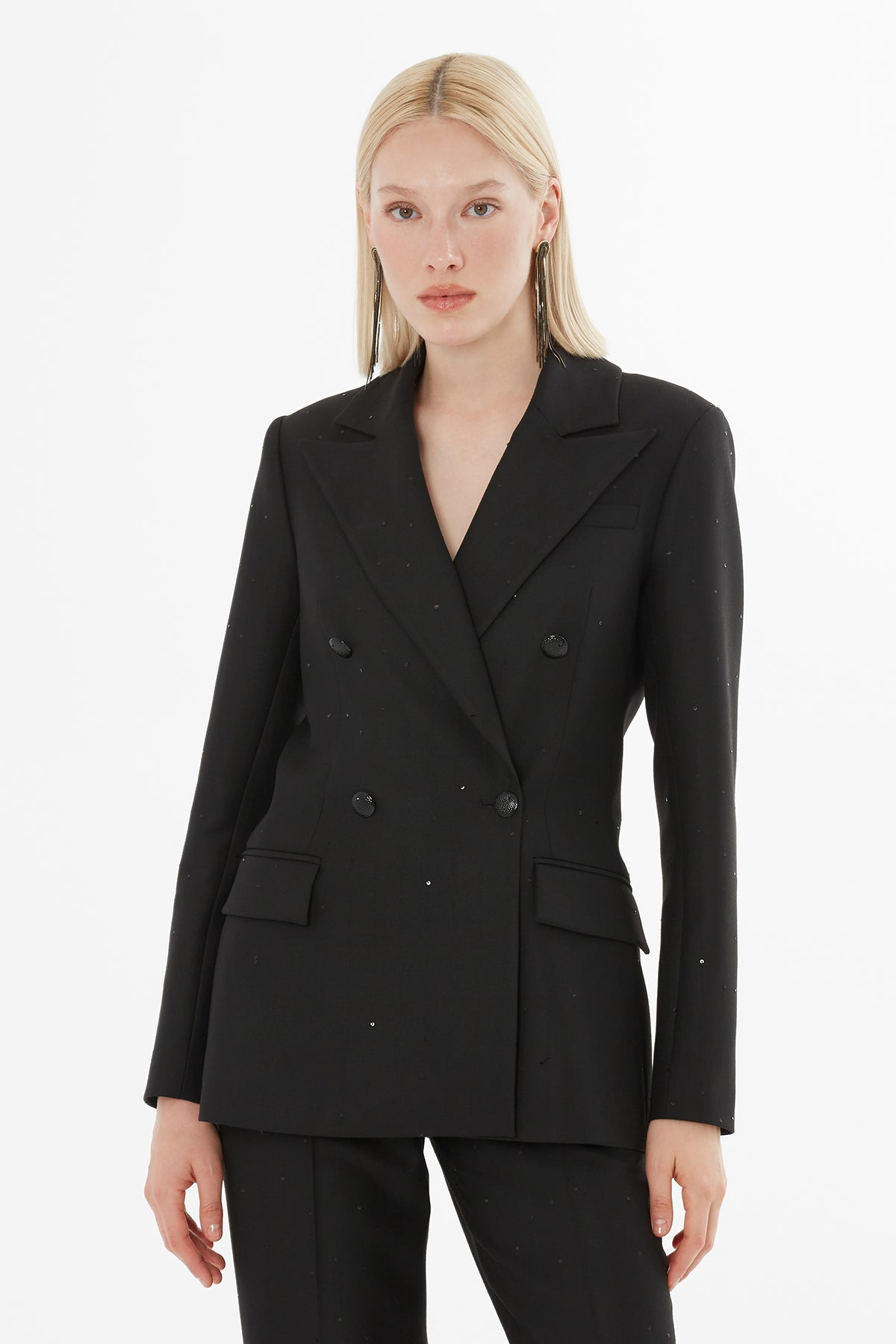 Çizgili Ceket Ve Pantolonlu Takım