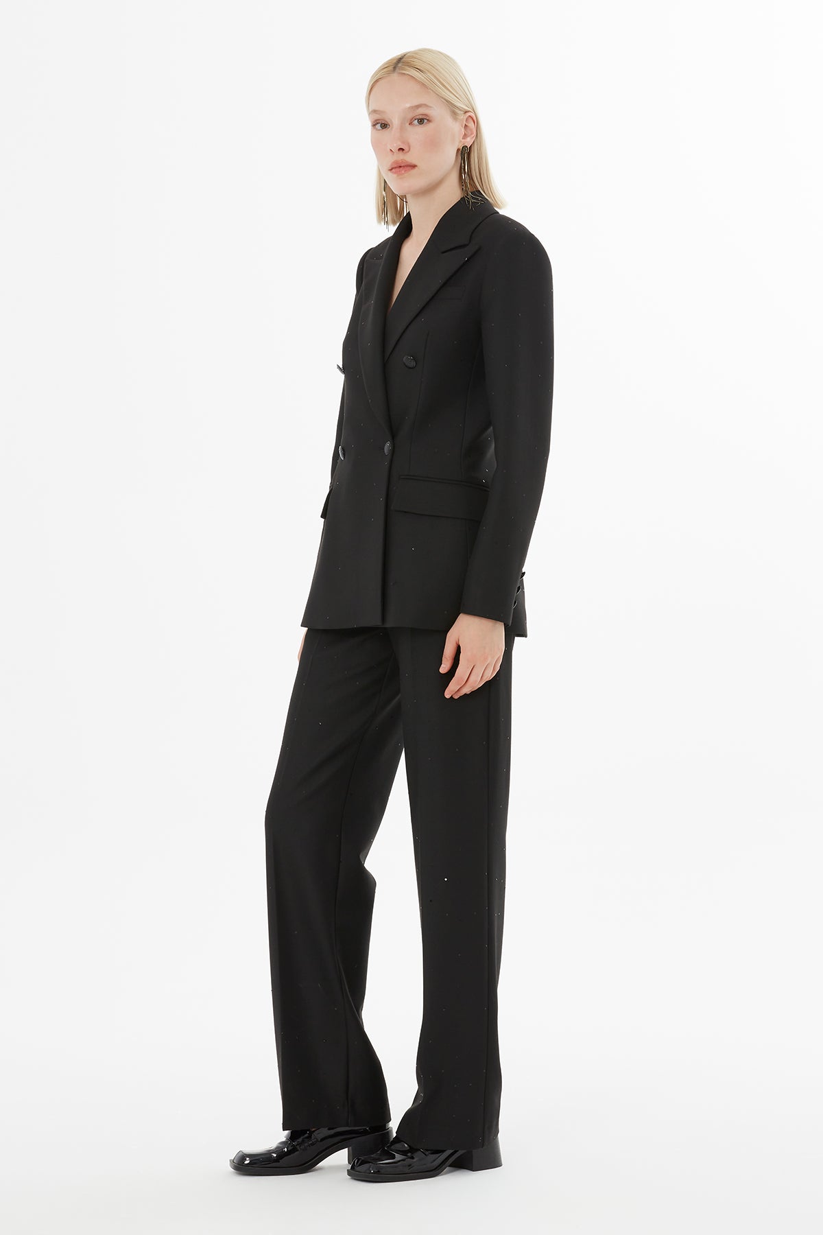 Çizgili Ceket Ve Pantolonlu Takım