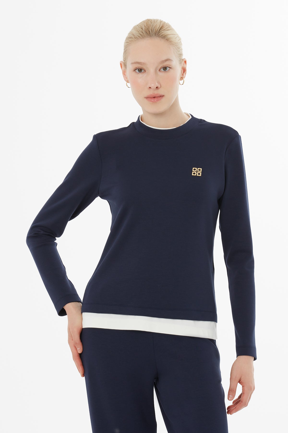 Etek Ucu Garnili Beli Lastikli Eşofman Takımı