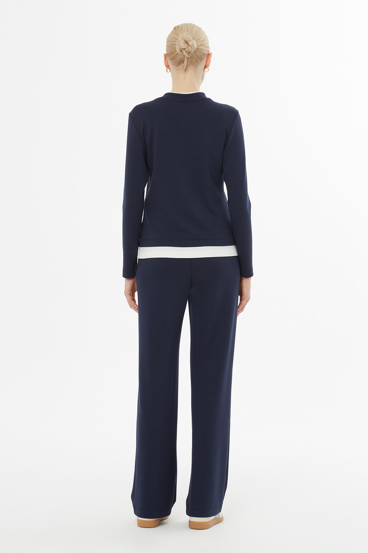 Etek Ucu Garnili Beli Lastikli Eşofman Takımı