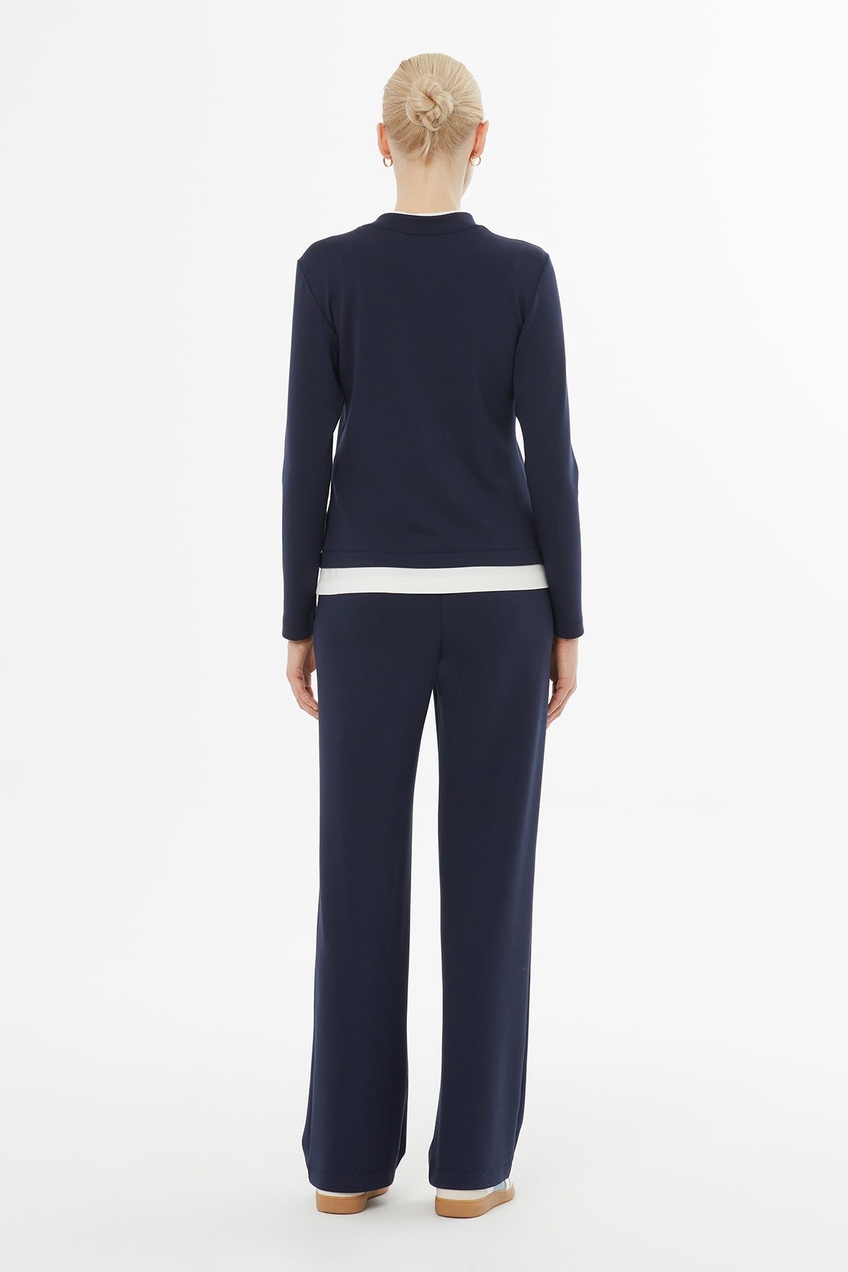 Etek Ucu Garnili Beli Lastikli Eşofman Takımı