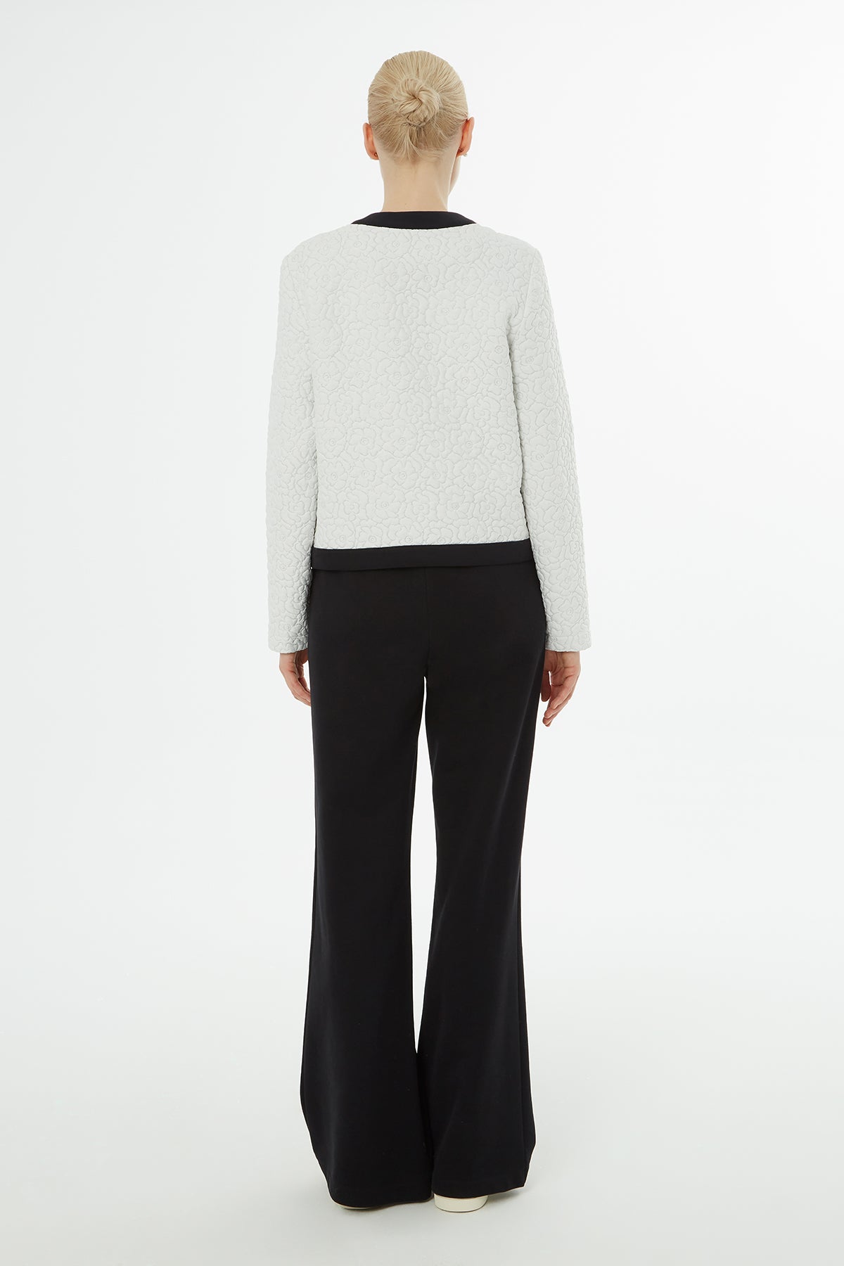 Çiçek Desenli Ceket Beli Lastikli Eşofman Takımı