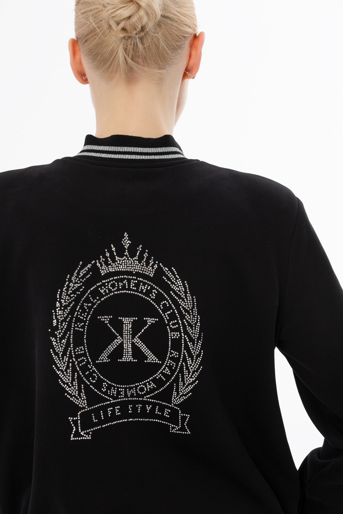 Yakası Trikolu Baskılı Ceket ve Eşofman Takımı