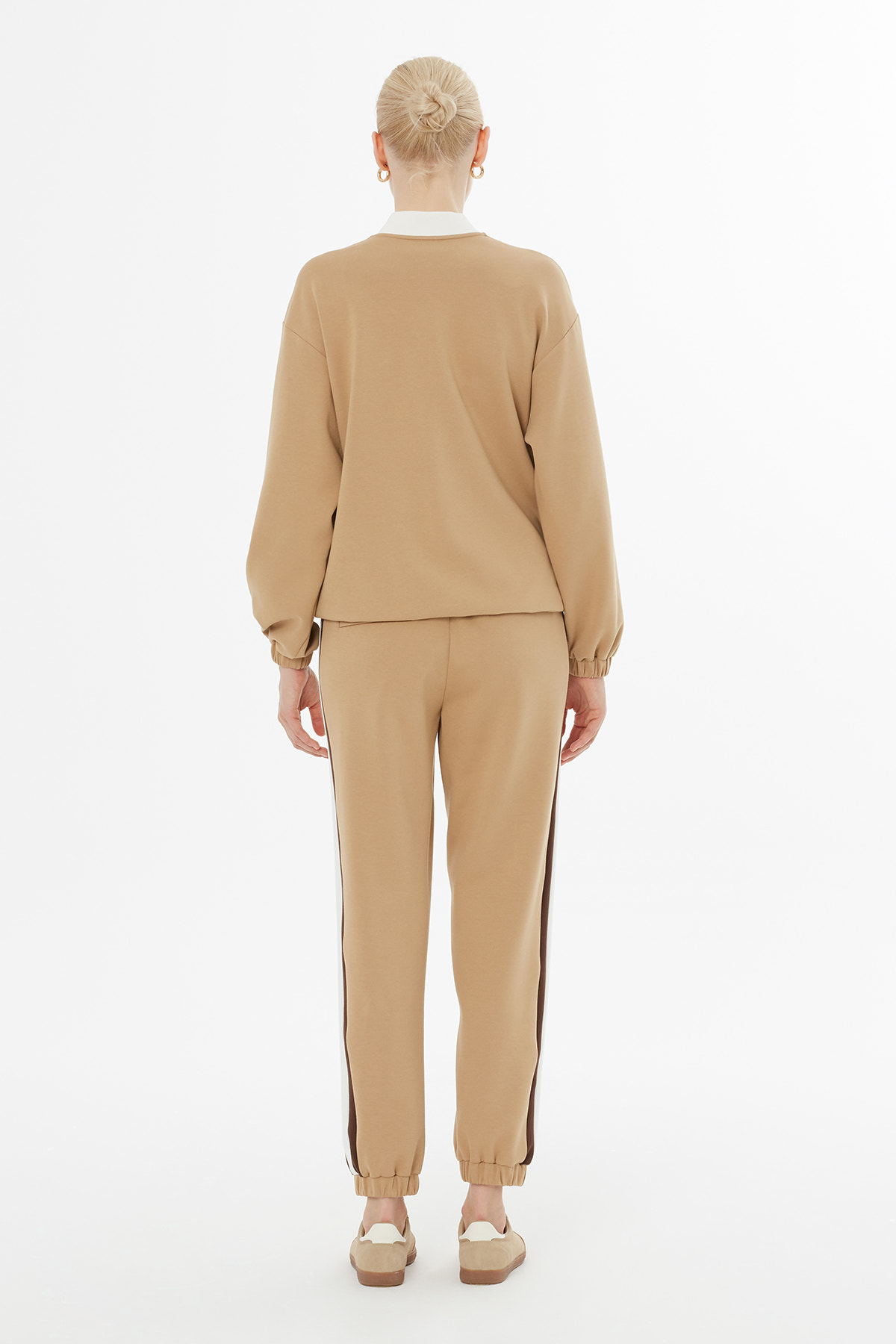 Fermuarlı Triko Yakalı Eşofman Takımı