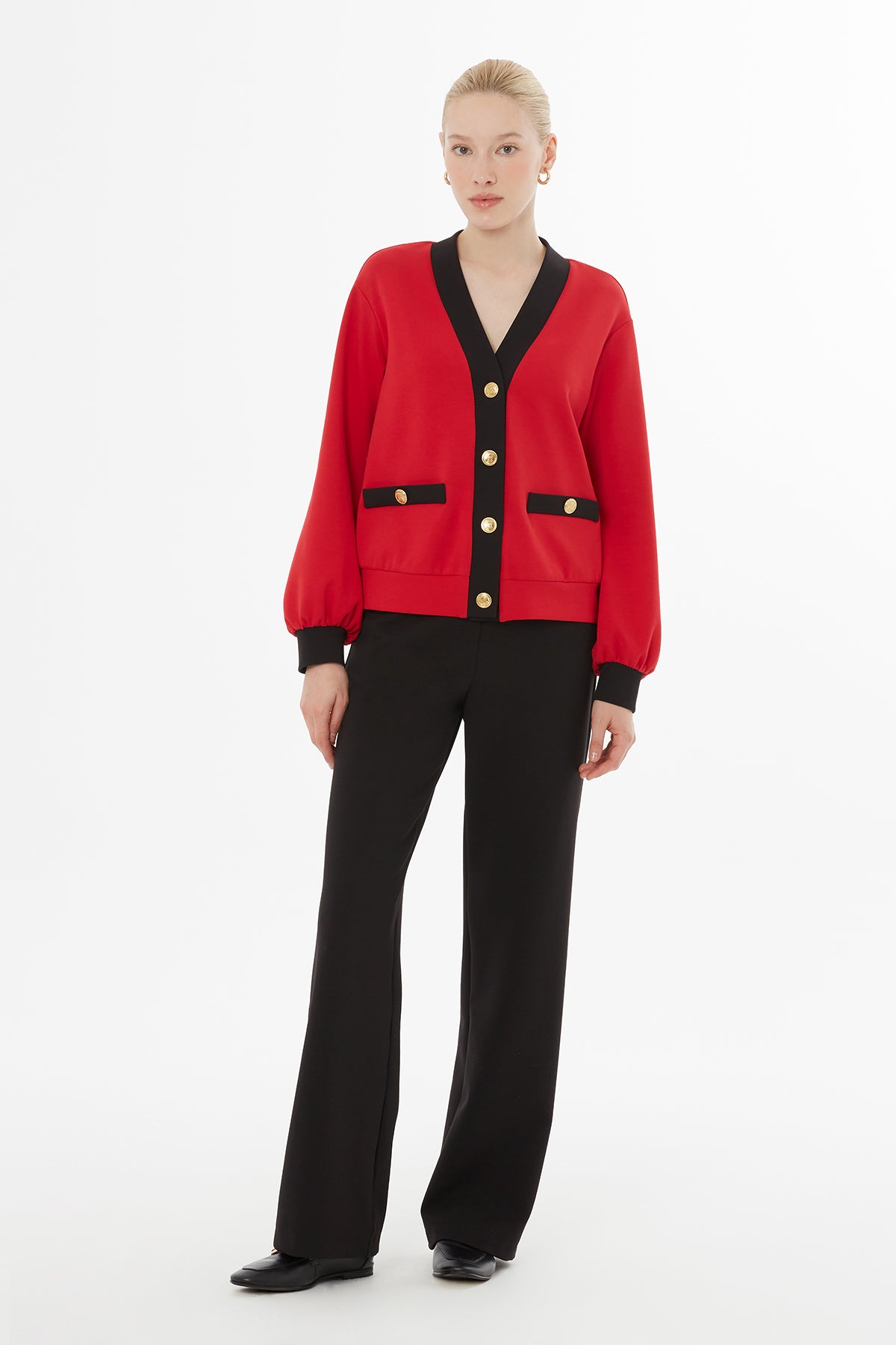 Düğme Kapamalı Hırka Ve Kordonlu Eşofman Takımı