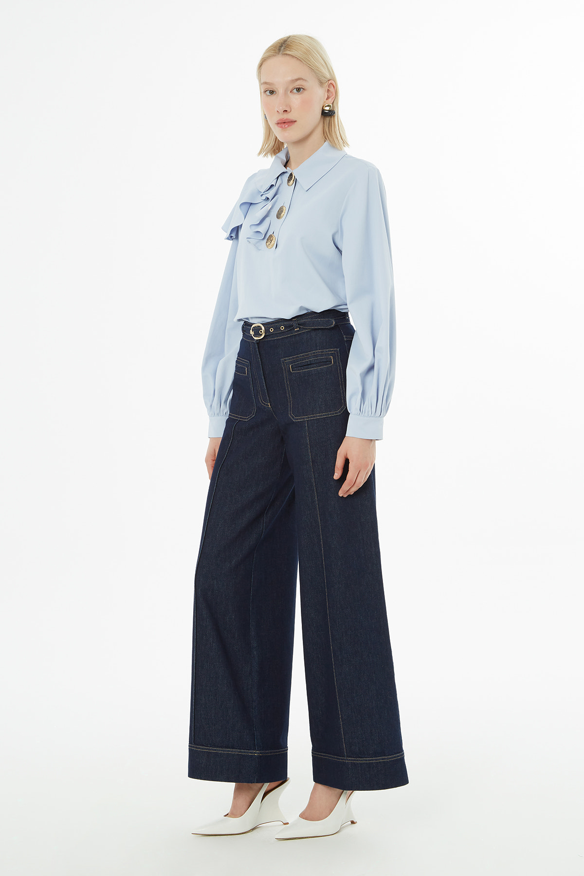 Kemerli Jean Pantolon