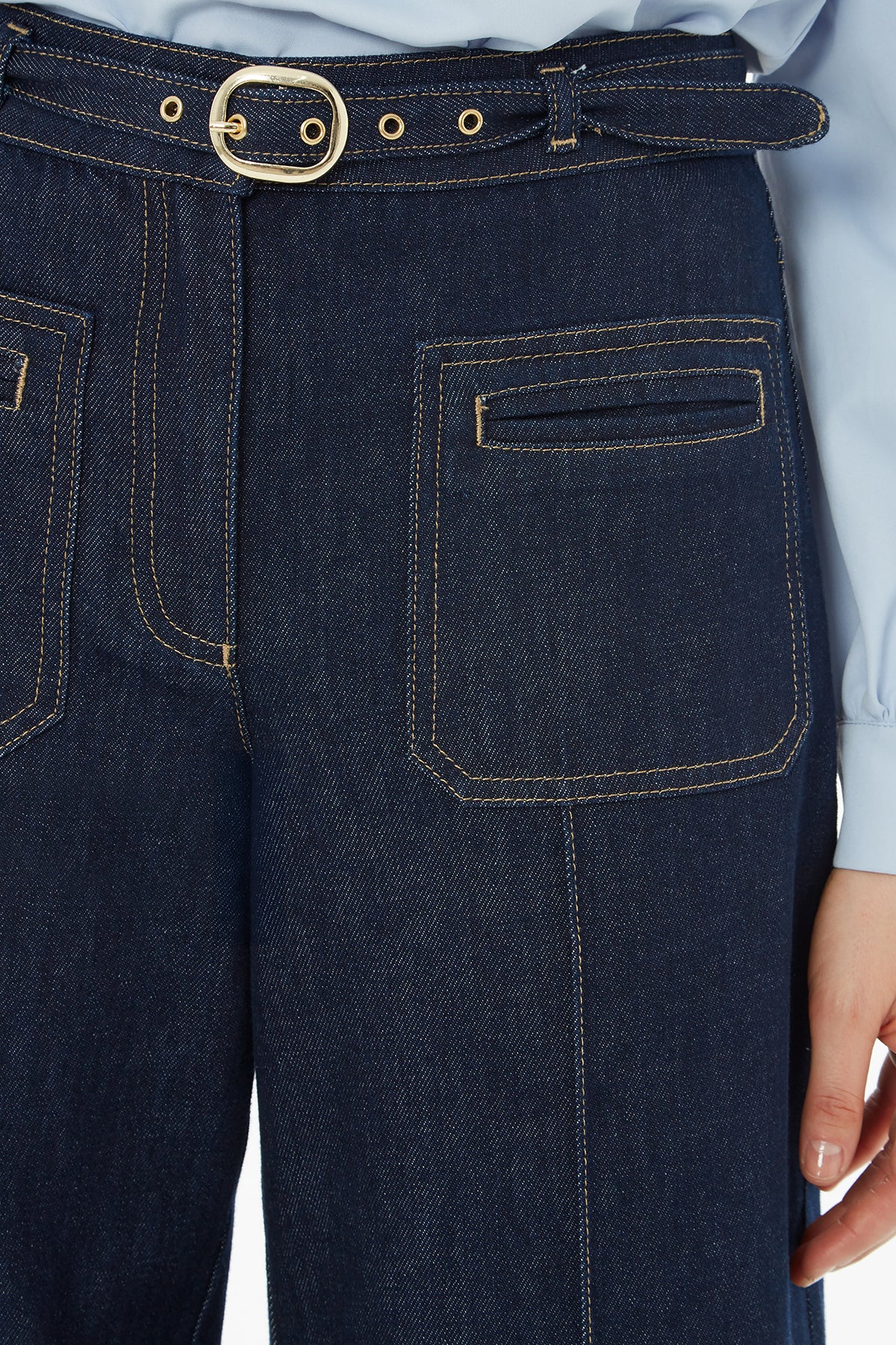 Kemerli Jean Pantolon