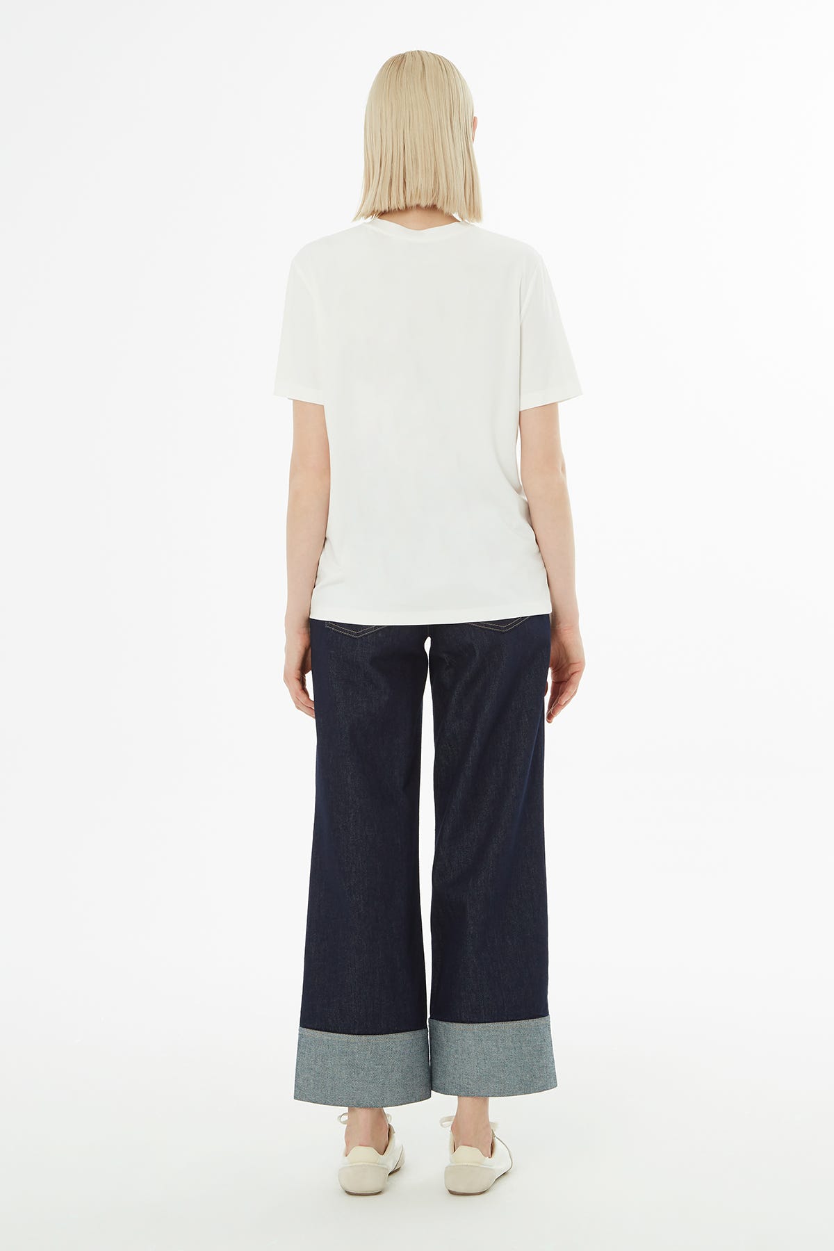 Bisiklet Yaka Kısa Kollu Basic T-shirt