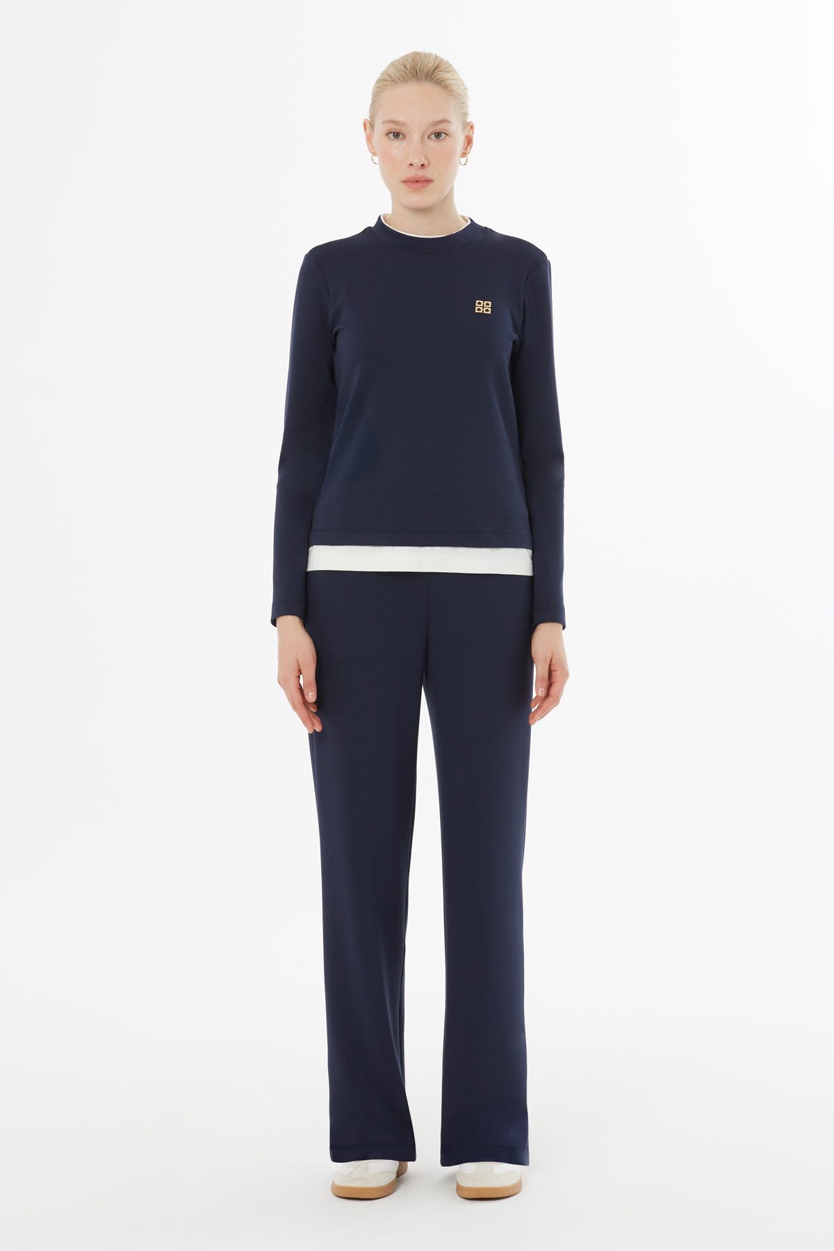 Etek Ucu Garnili Beli Lastikli Eşofman Takımı