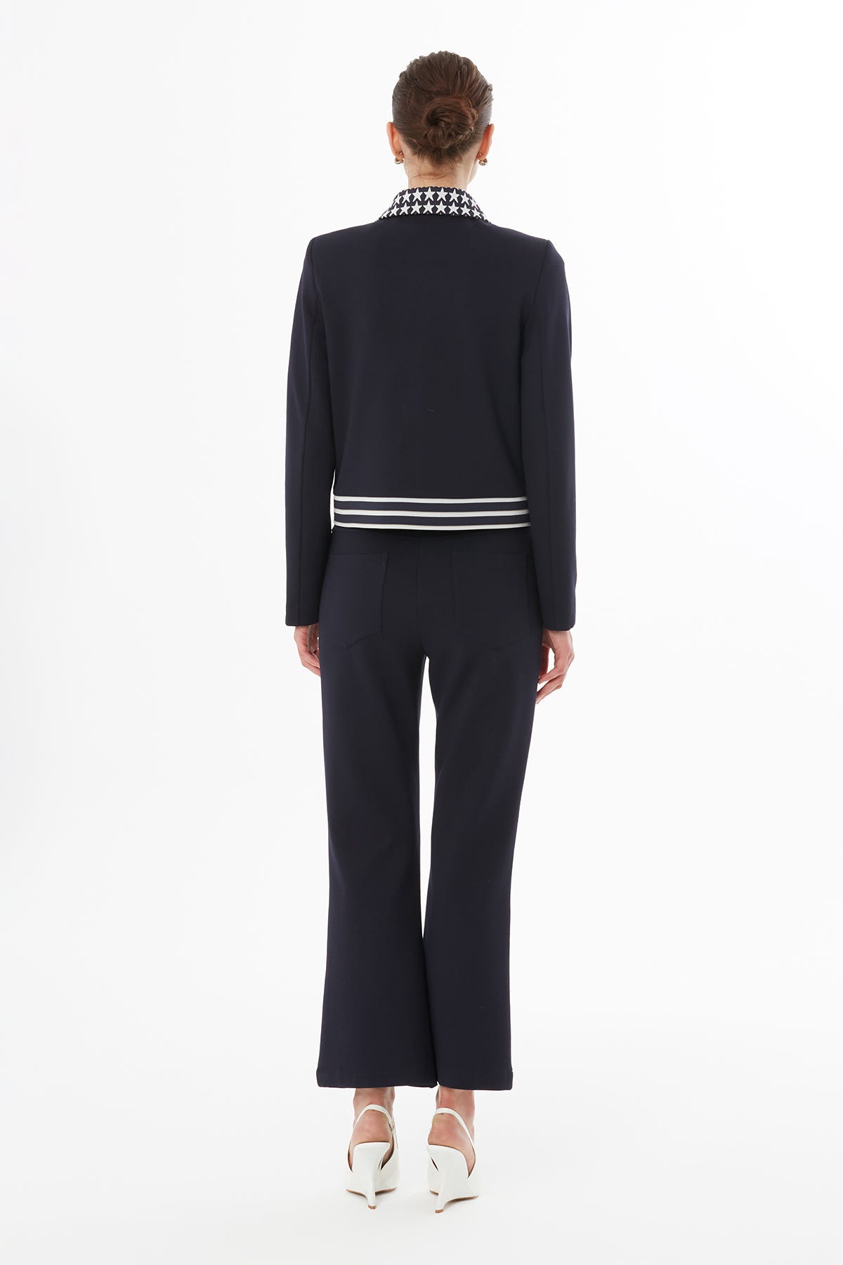 Gömlek Yakalı Fermuar Kapamalı Ceket