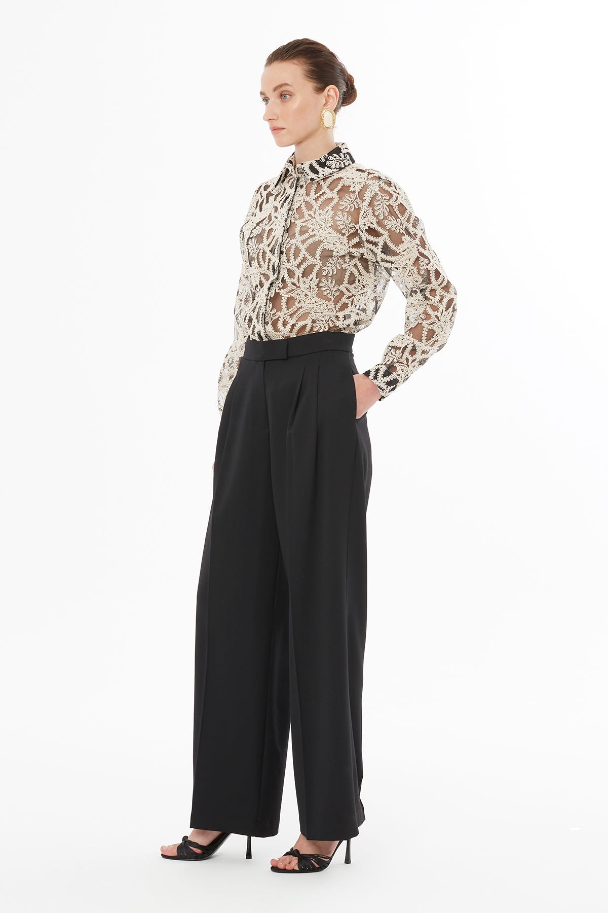 Fleto Cepli Pile Detaylı Kadın Pantolon