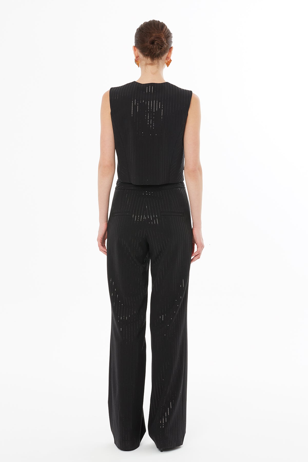 Yanlardan Tok Detaylı Yelek