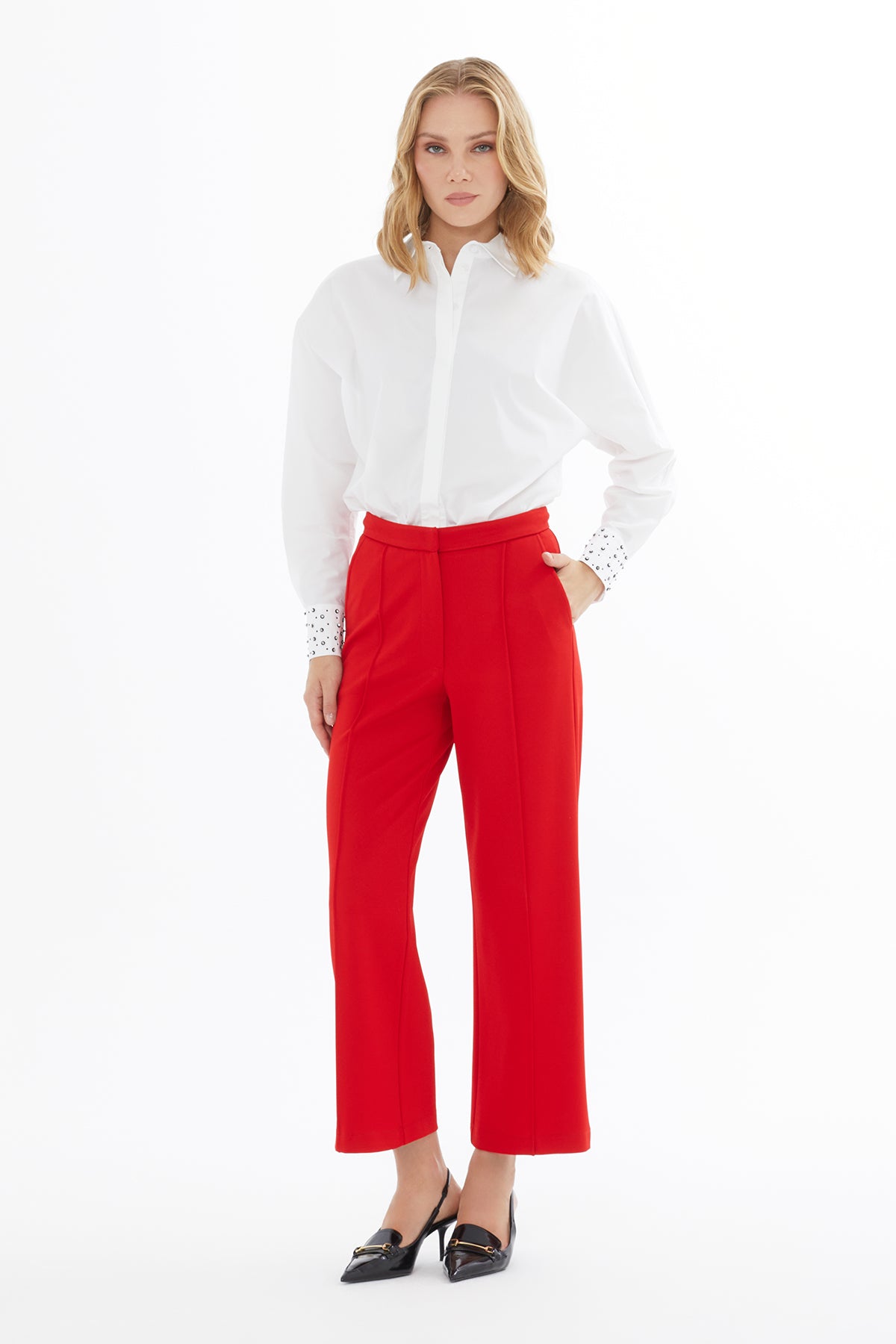 Kanca Kapamalı Havuç Pantolon