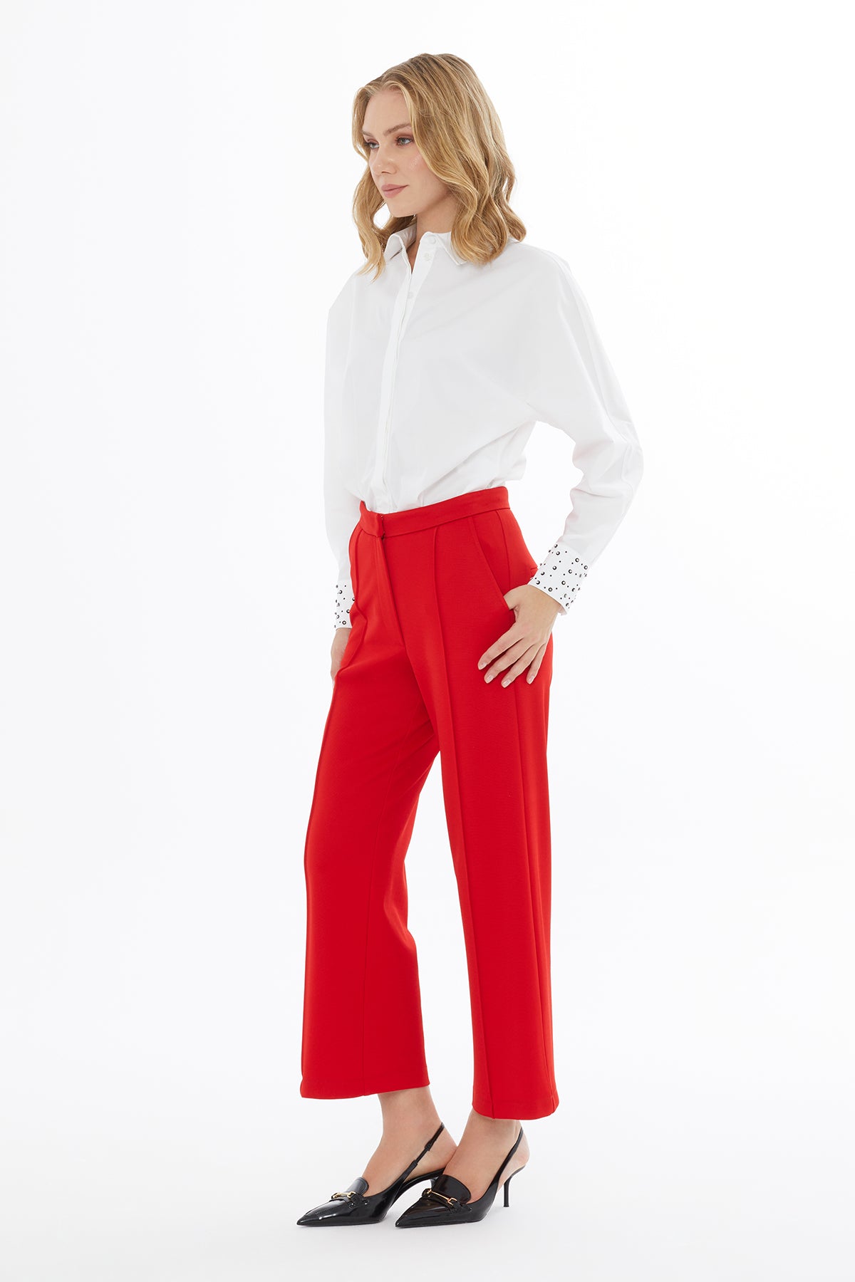 Kanca Kapamalı Havuç Pantolon