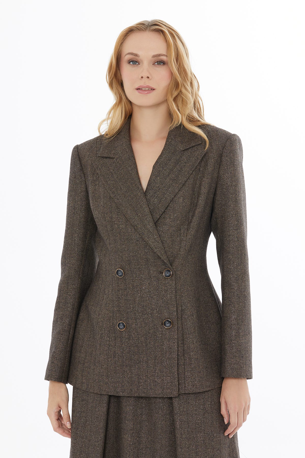 Erkek Yaka Düğme Kapamalı Ceket