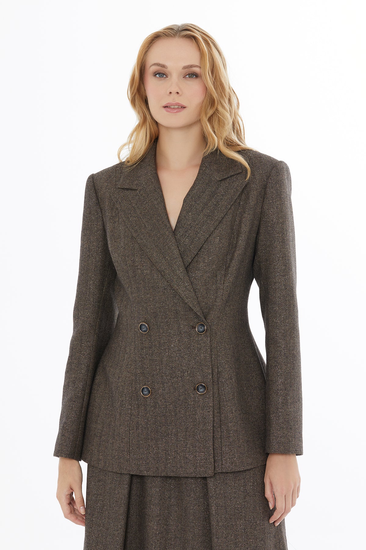 Erkek Yaka Düğme Kapamalı Ceket