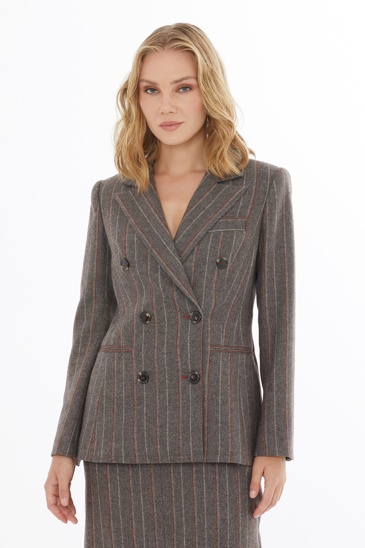 Erkek Yaka Düğme Kapamalı Ceket