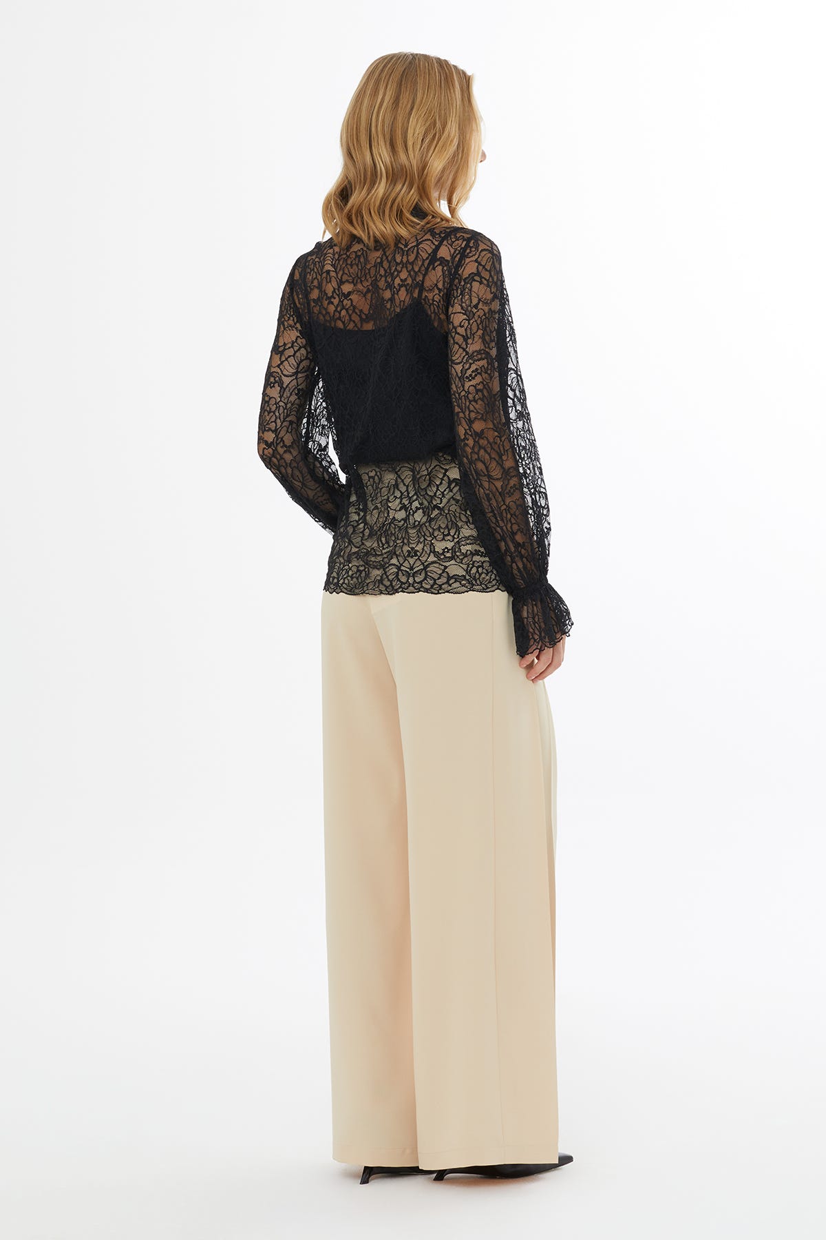 Gömlek Yakalı İç Atletli Transparan Gömlek