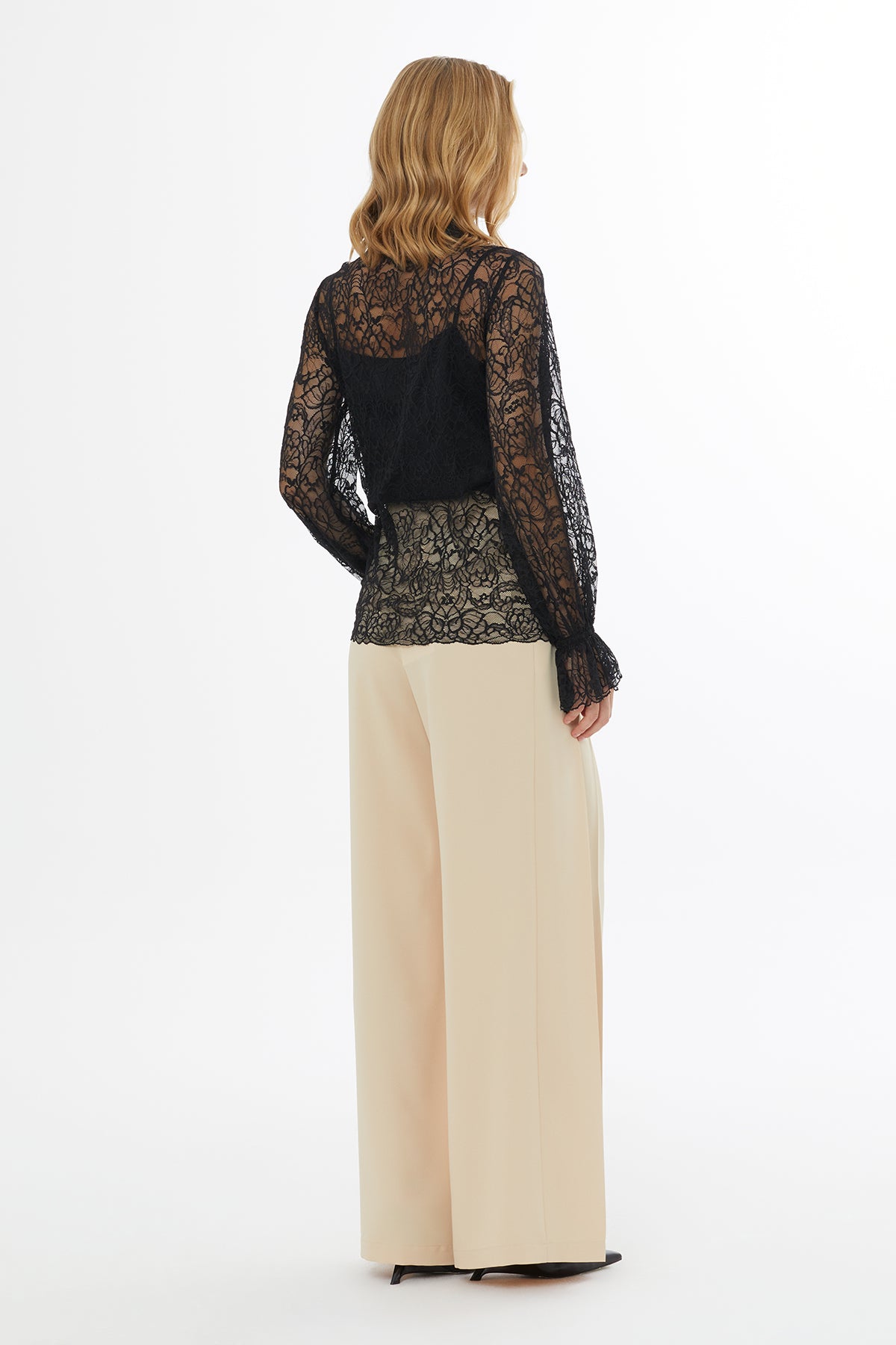 Gömlek Yakalı İç Atletli Transparan Gömlek