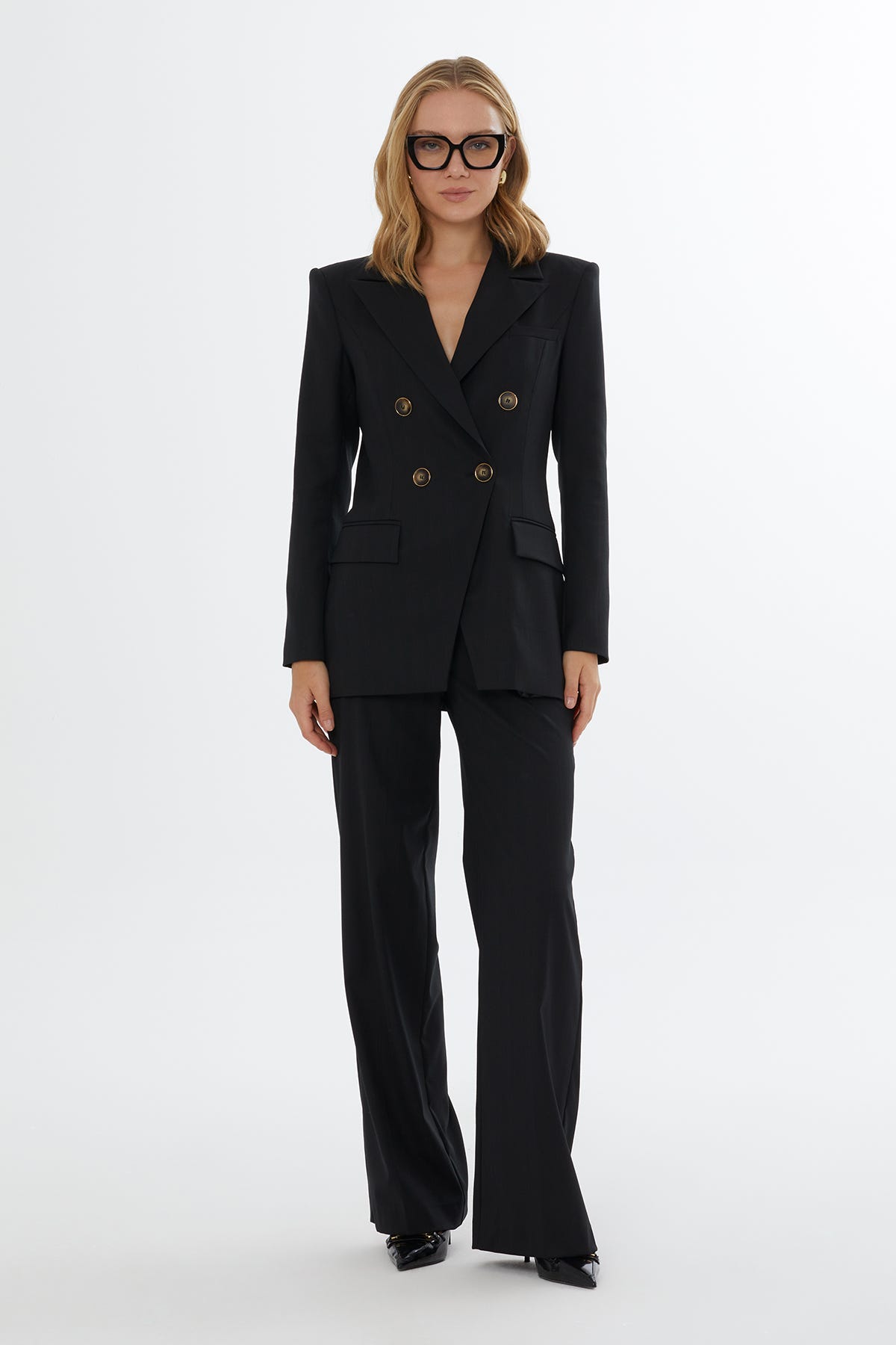 Erkek Yaka Düğme Kapamalı Cepli Ceket