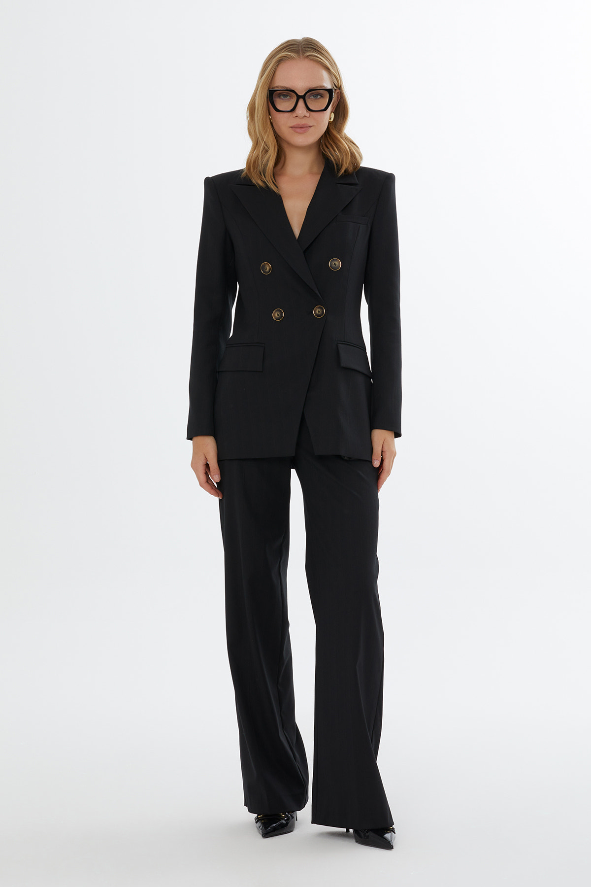 Erkek Yaka Düğme Kapamalı Cepli Ceket