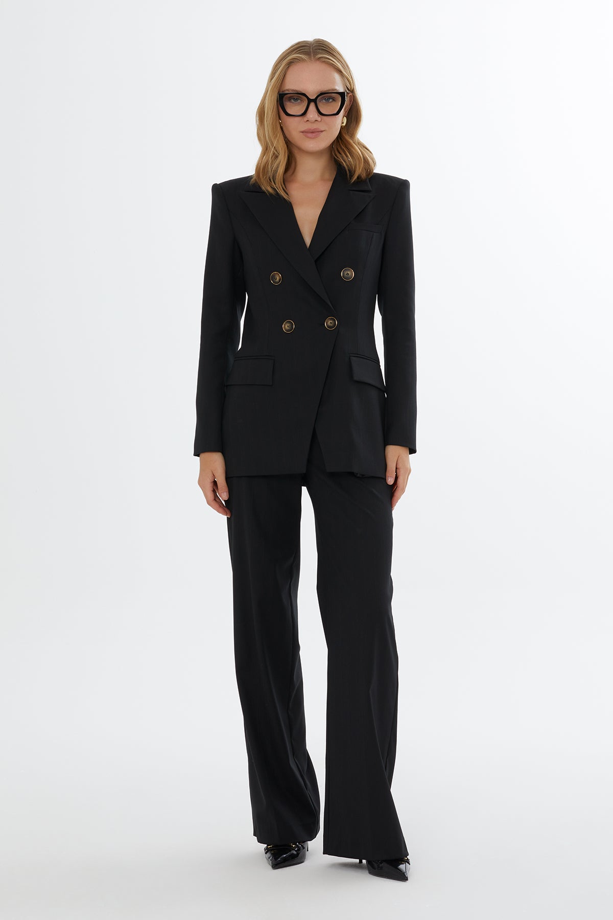 Erkek Yaka Düğme Kapamalı Cepli Ceket