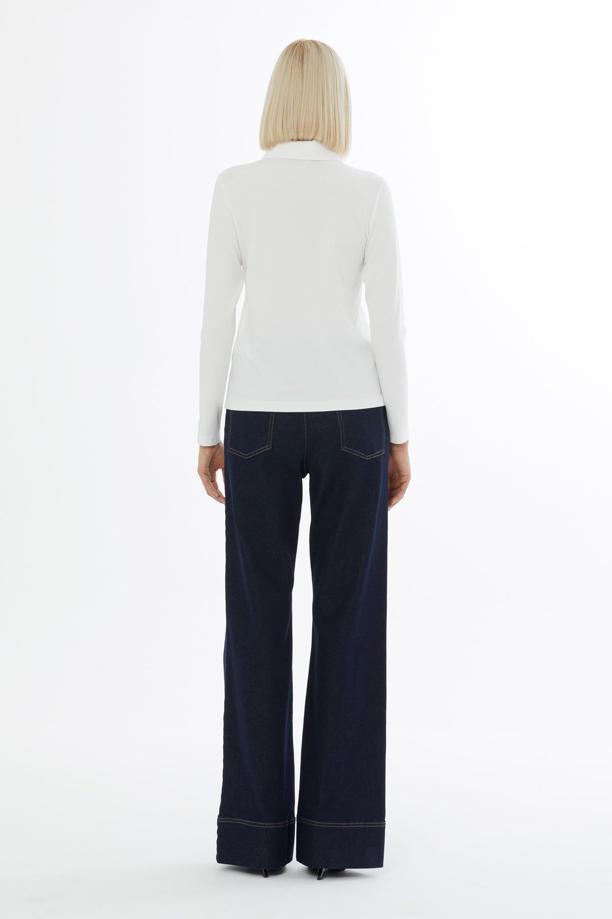 Fermuar Detaylı Polo Yaka T-Shirt