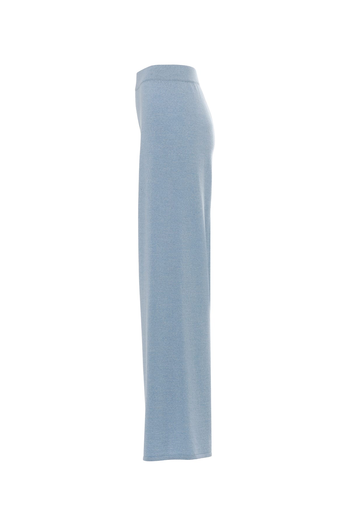 Bol Paça Mavi Kumaş Pantolon