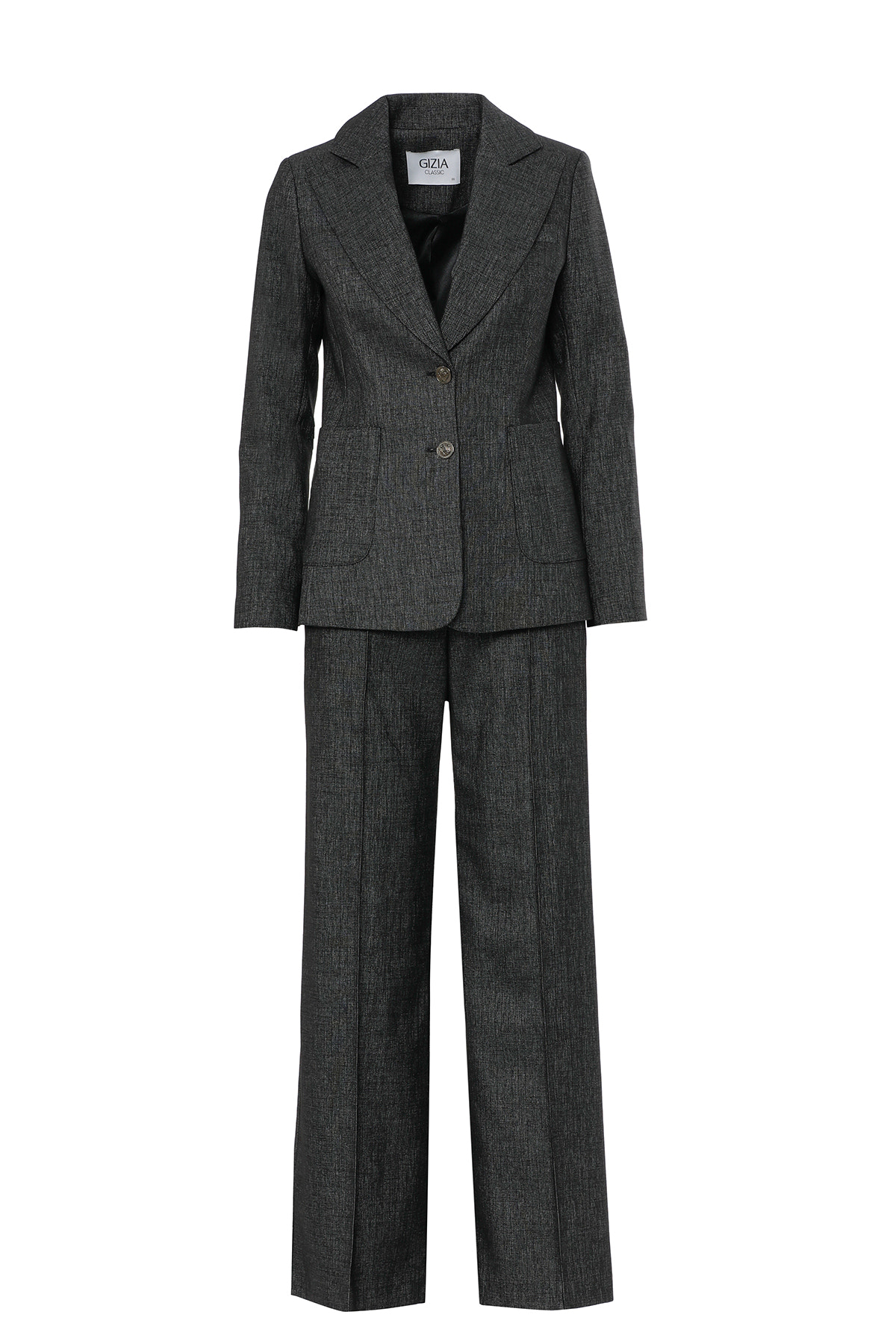 Blazer Ceketli Ve Palazzo Pantolonlu Takım