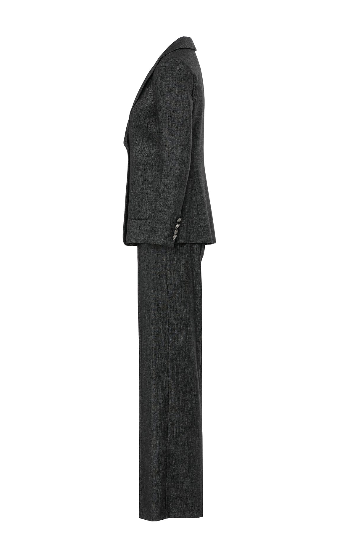 Blazer Ceketli Ve Palazzo Pantolonlu Takım