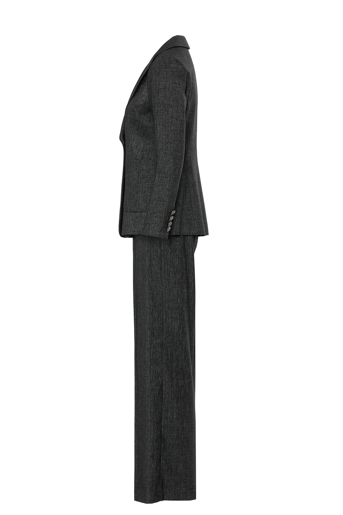 Blazer Ceketli Ve Palazzo Pantolonlu Takım