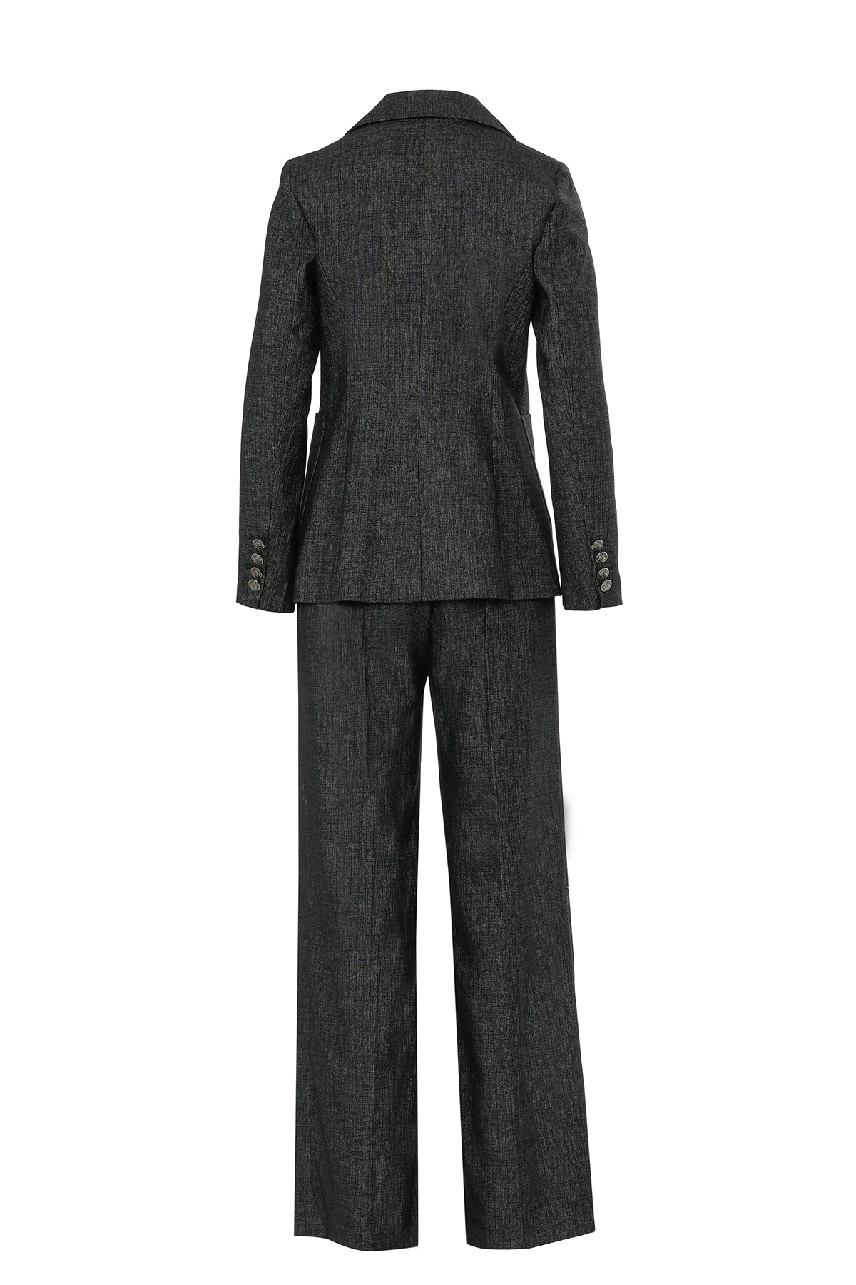 Blazer Ceketli Ve Palazzo Pantolonlu Takım