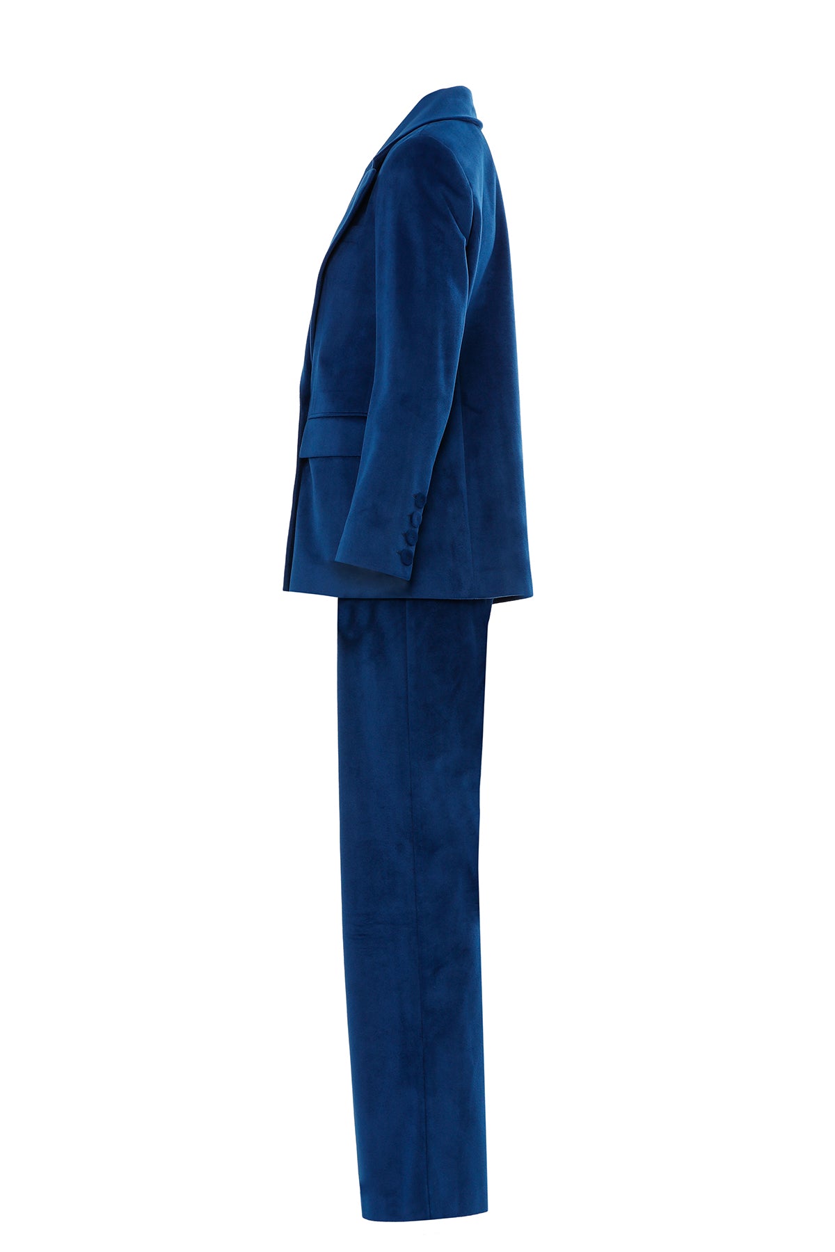 Kruvaze Ceket ve Rahat Kesim Pantolonlu Takım