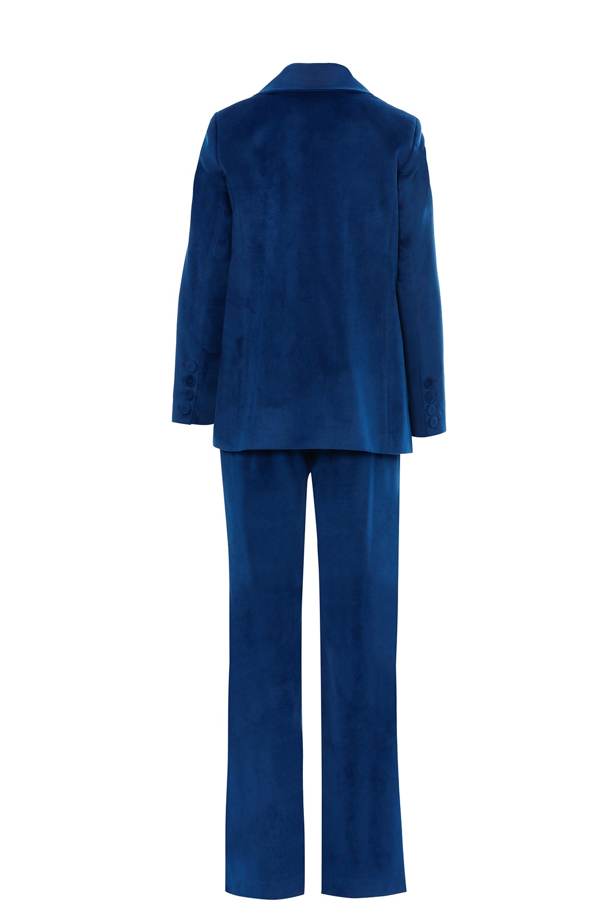 Kruvaze Ceket ve Rahat Kesim Pantolonlu Takım