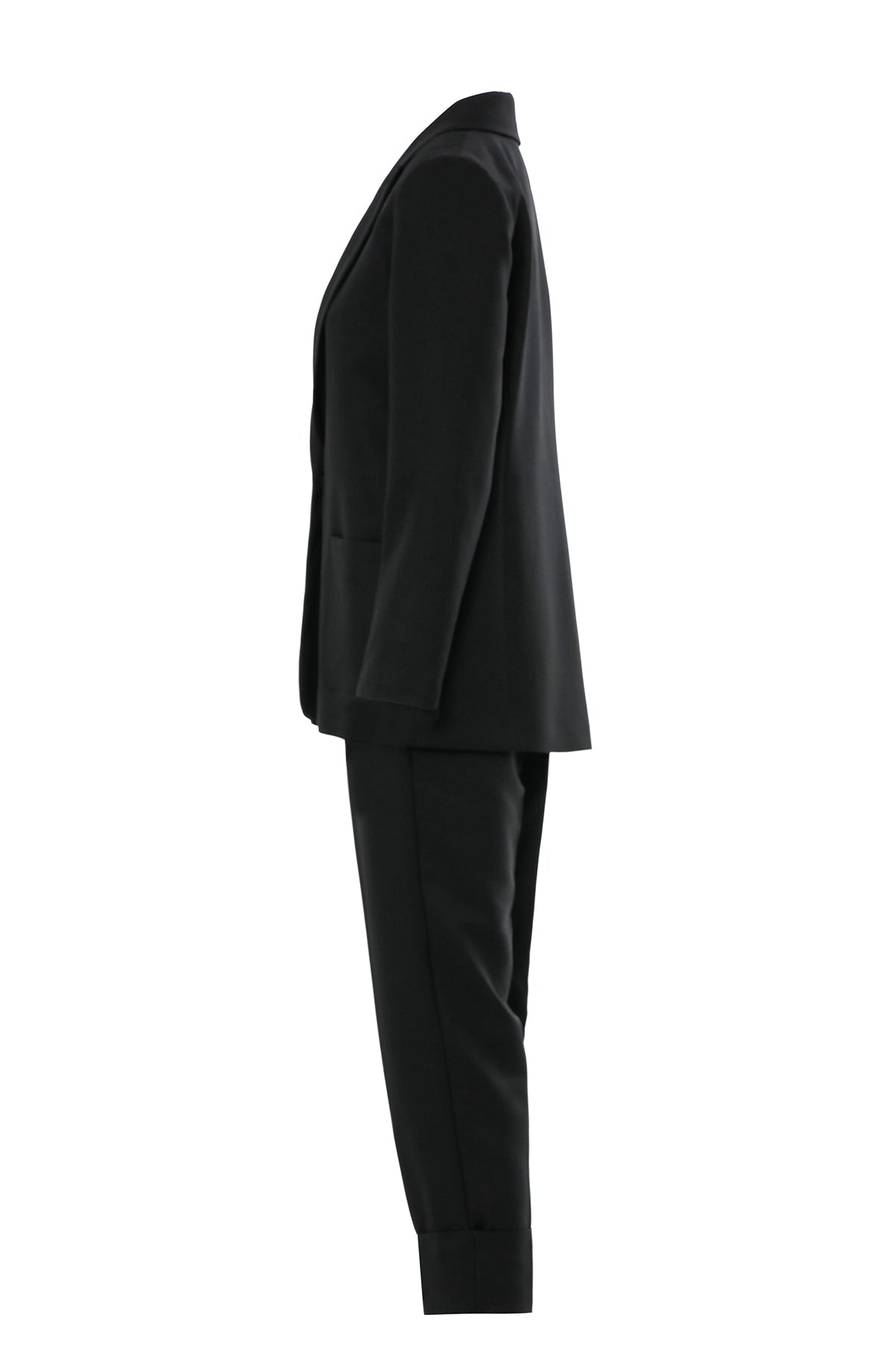 Eteği Pliseli Ceketi Kemerli Takım