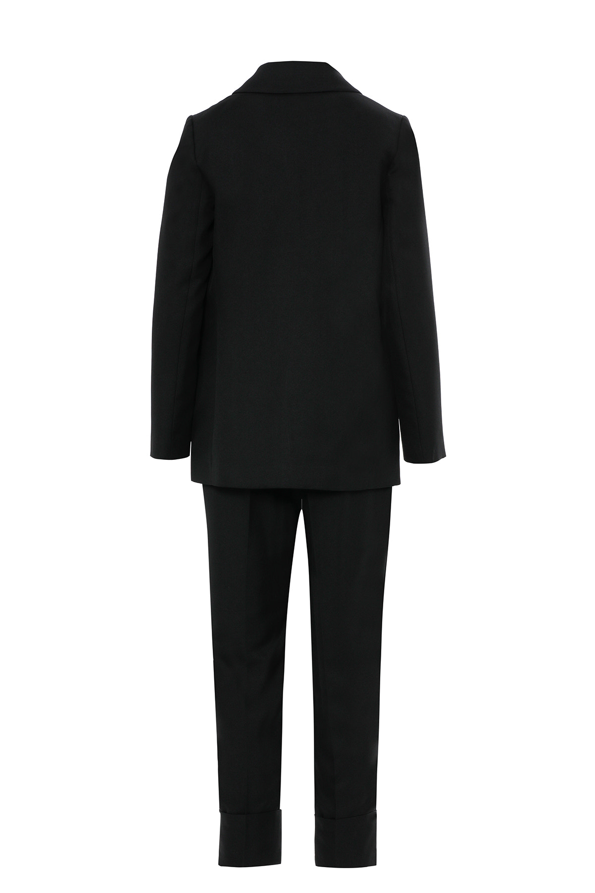 Eteği Pliseli Ceketi Kemerli Takım