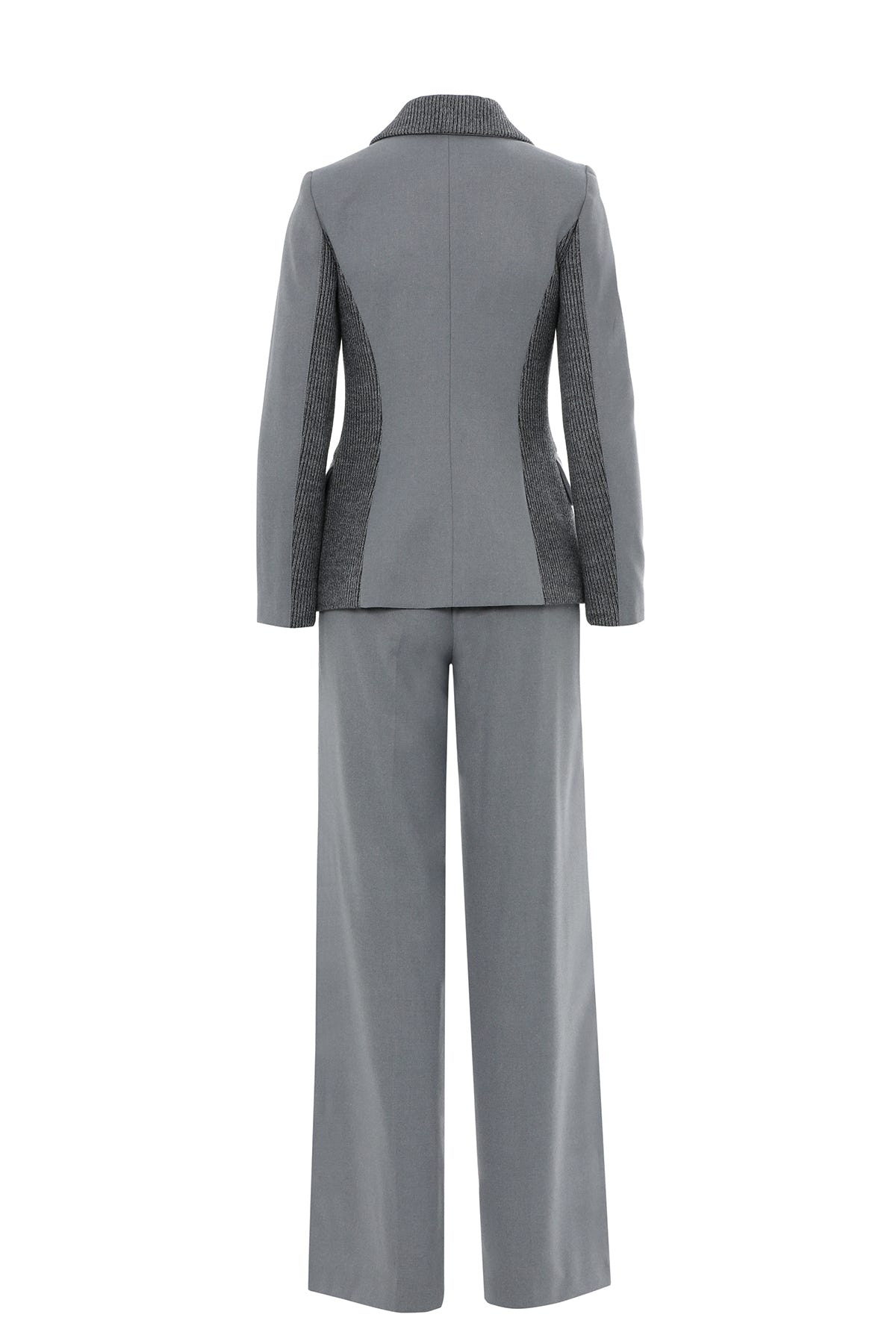 Cep Detaylı Kruvaze Yaka Ceket Pantolon Takım