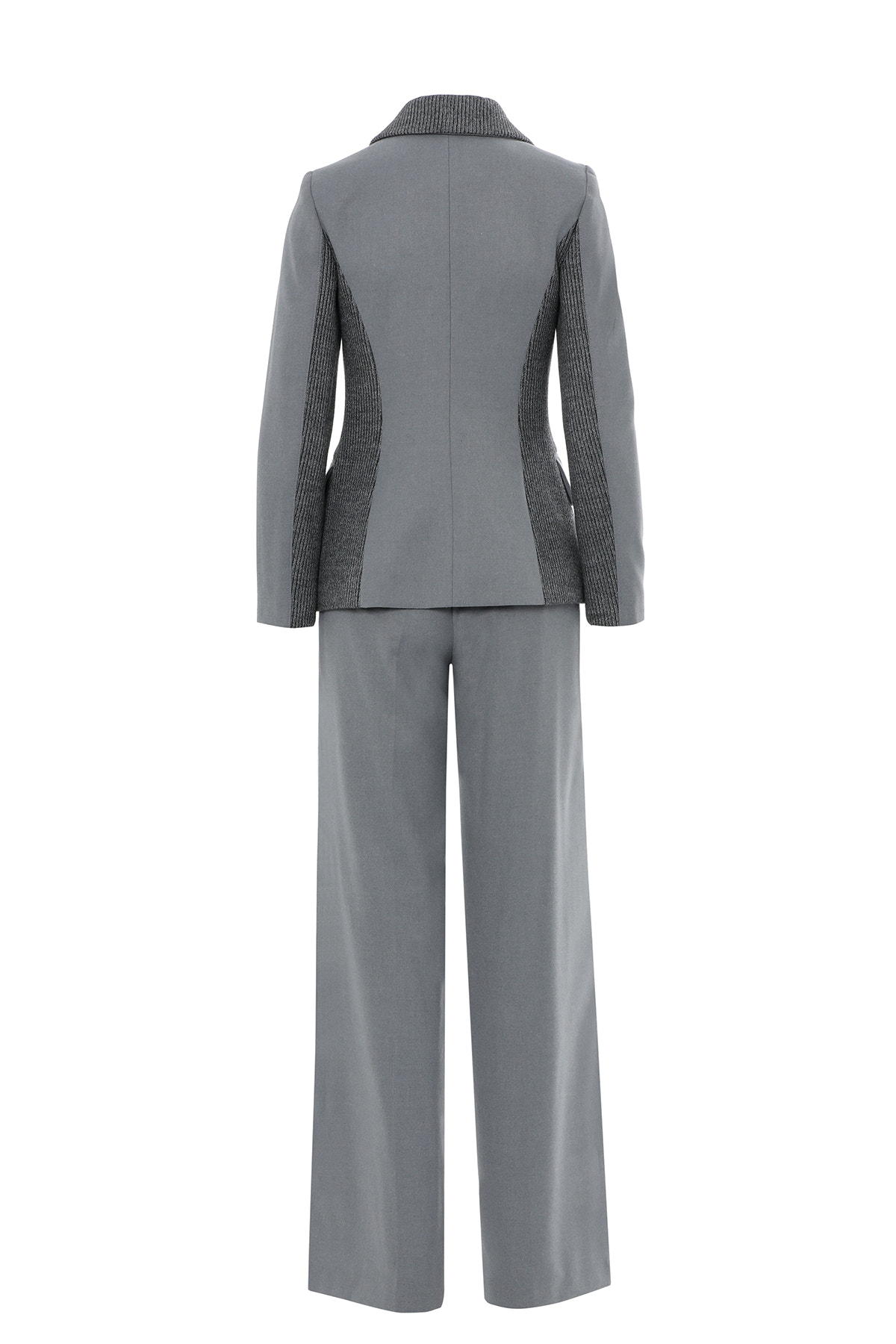 Cep Detaylı Kruvaze Yaka Ceket Pantolon Takım