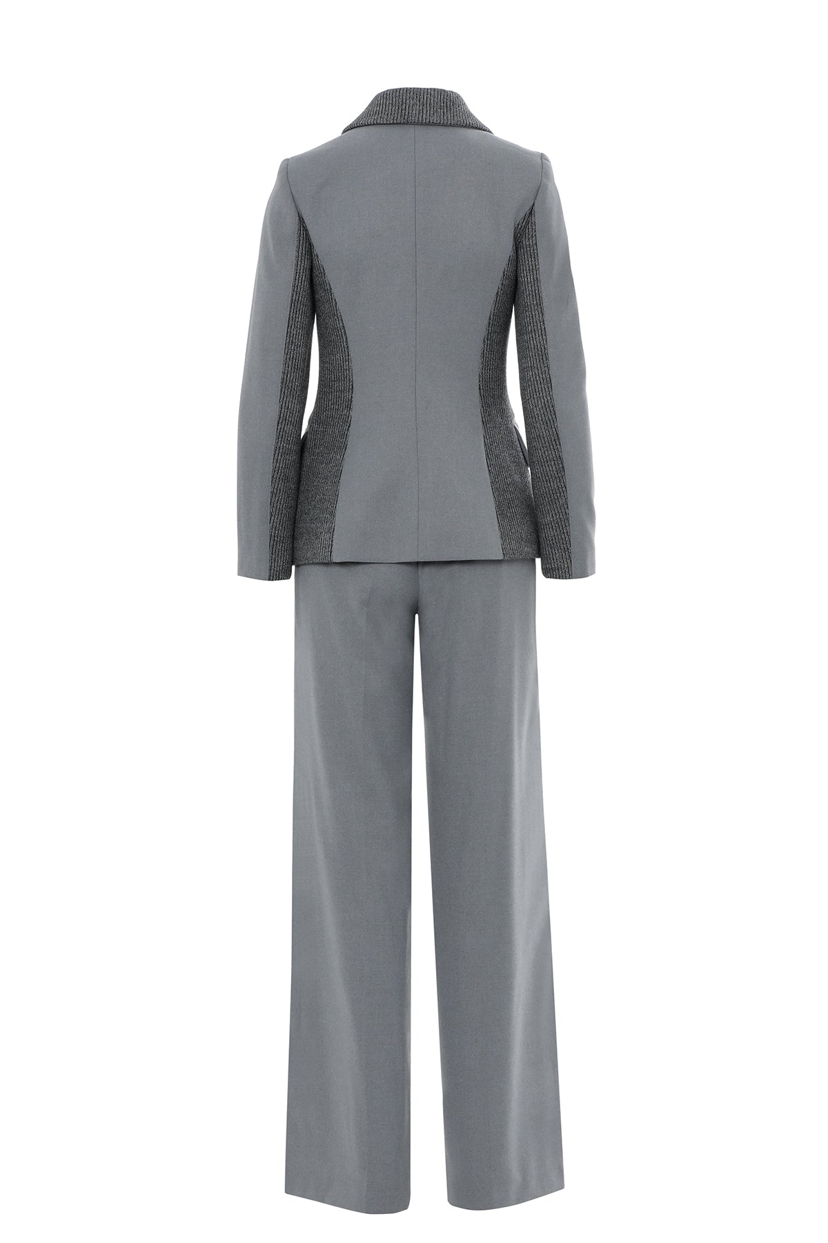 Cep Detaylı Kruvaze Yaka Ceket Pantolon Takım