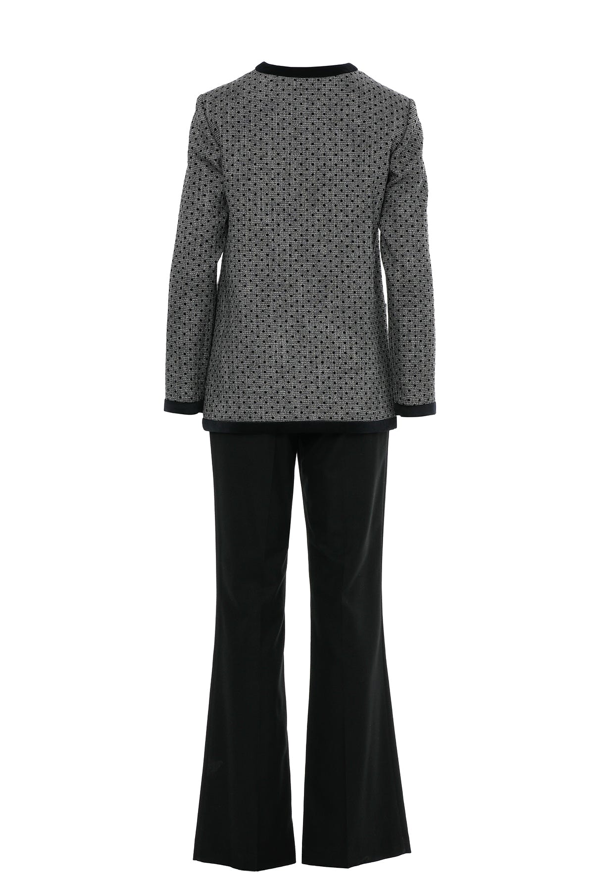 Bant Detalı Ceket Ve Pantolonlu Takım