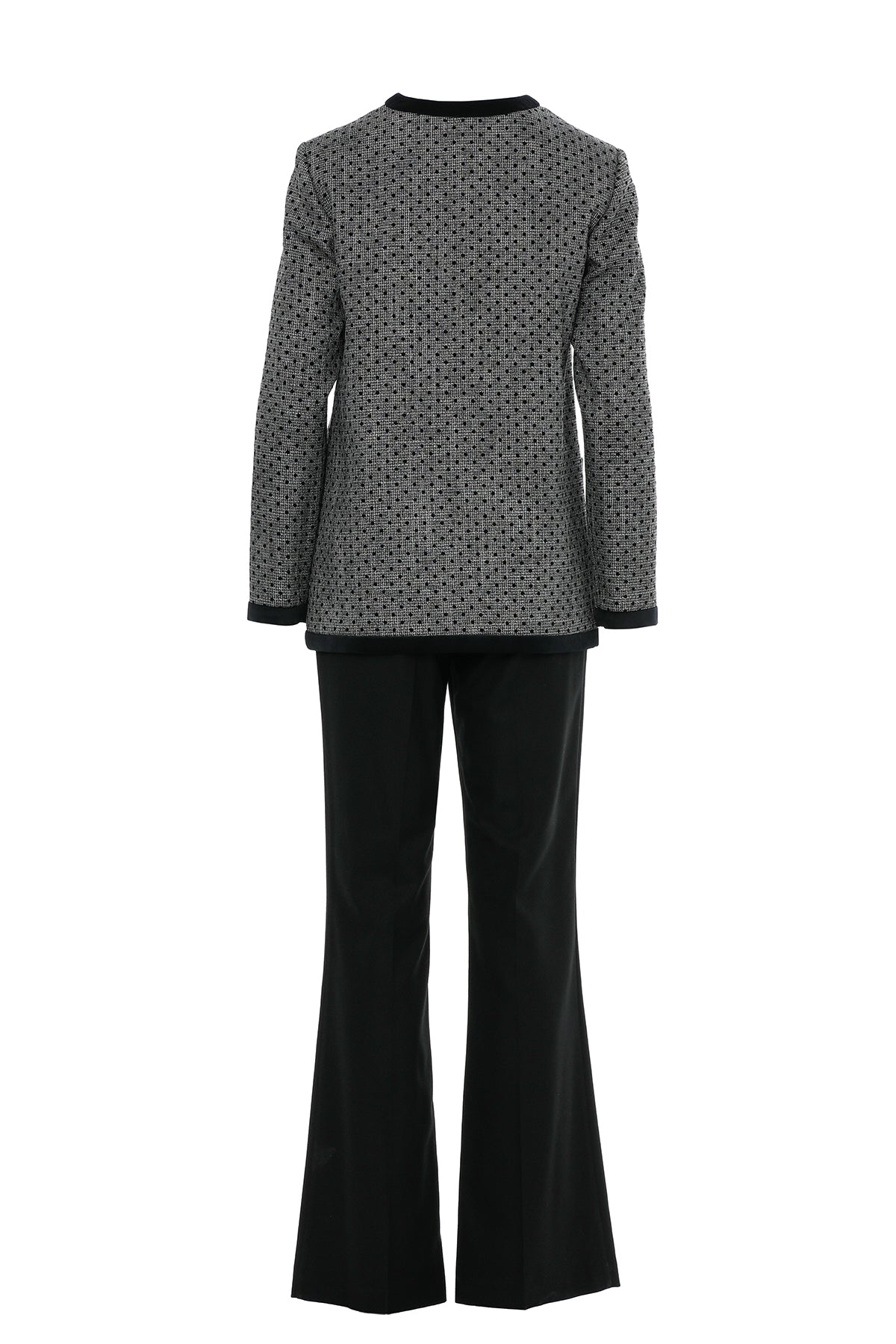 Bant Detalı Ceket Ve Pantolonlu Takım